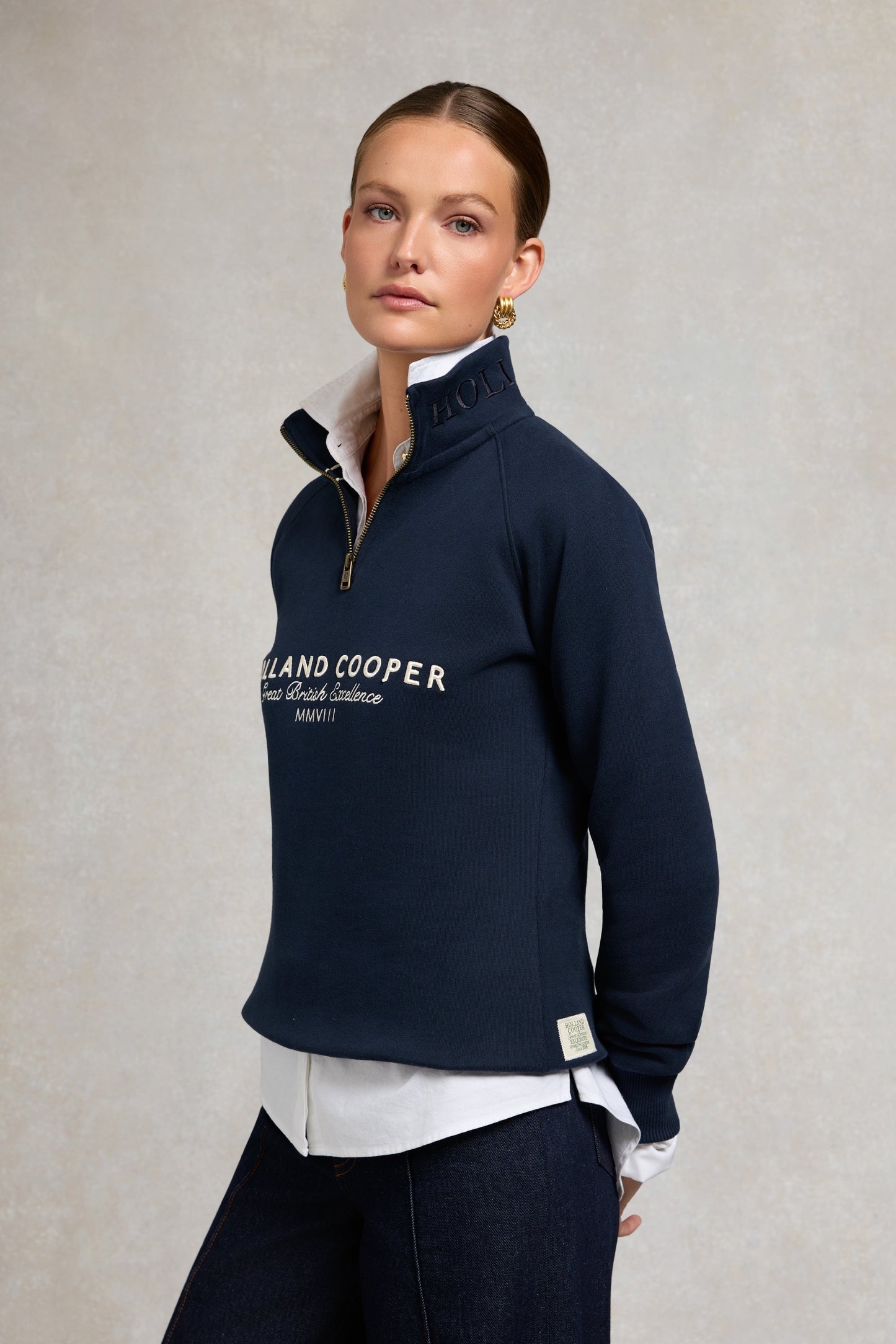 Sporting Goods Zip Henley (Ink Navy)