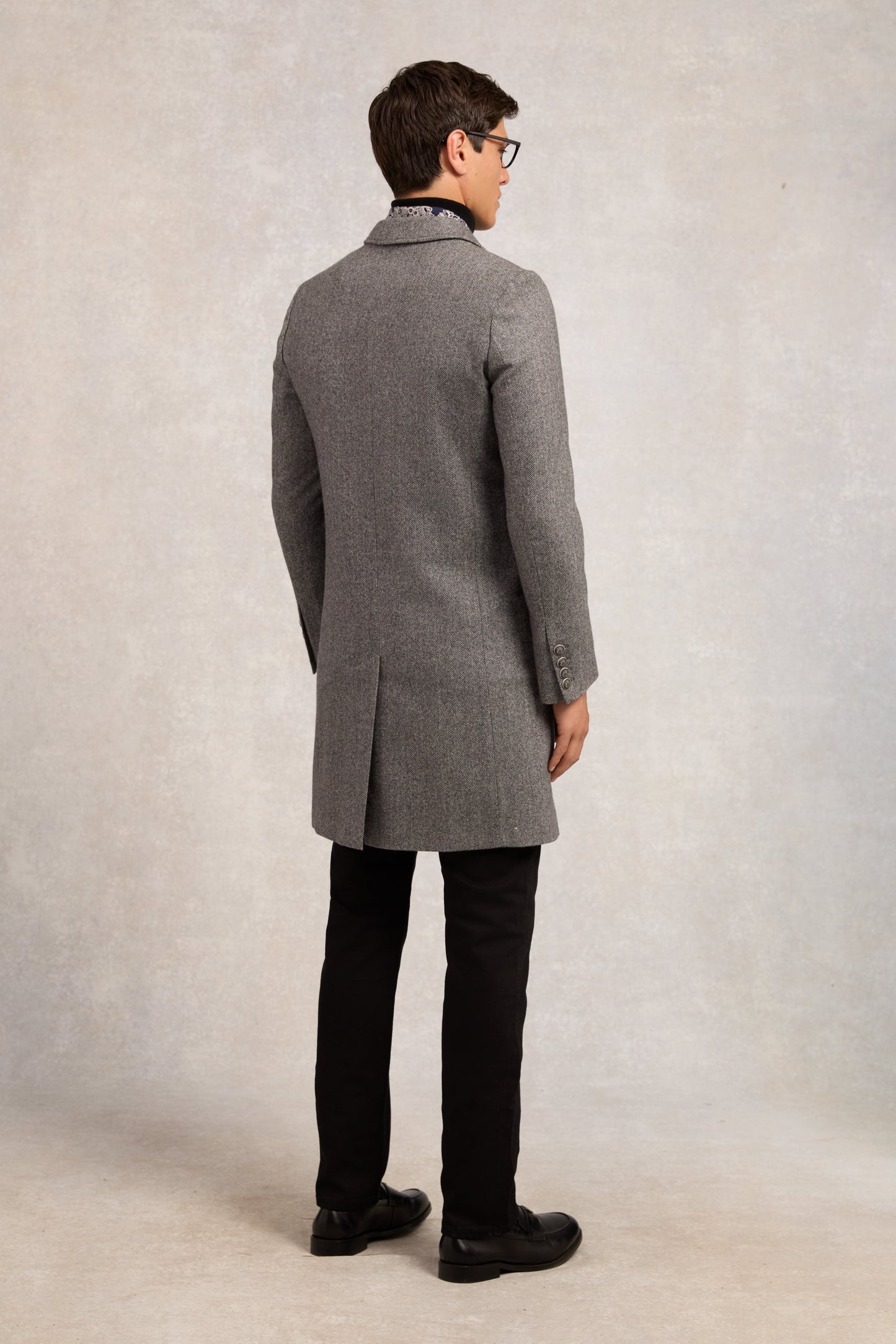 The Cheltenham Coat (Mono Herringbone)