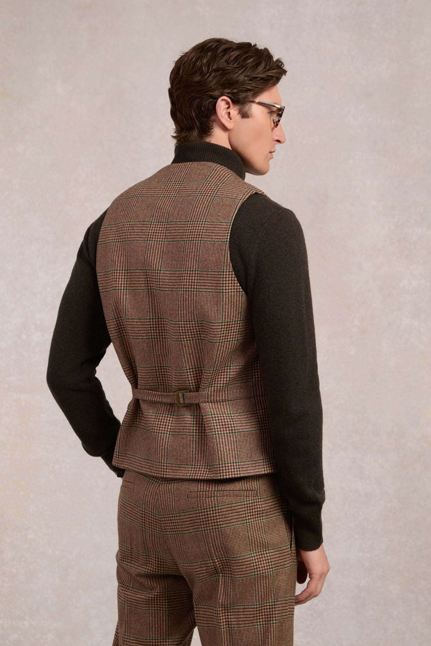 St James Waistcoat (Clarence Check Forest)