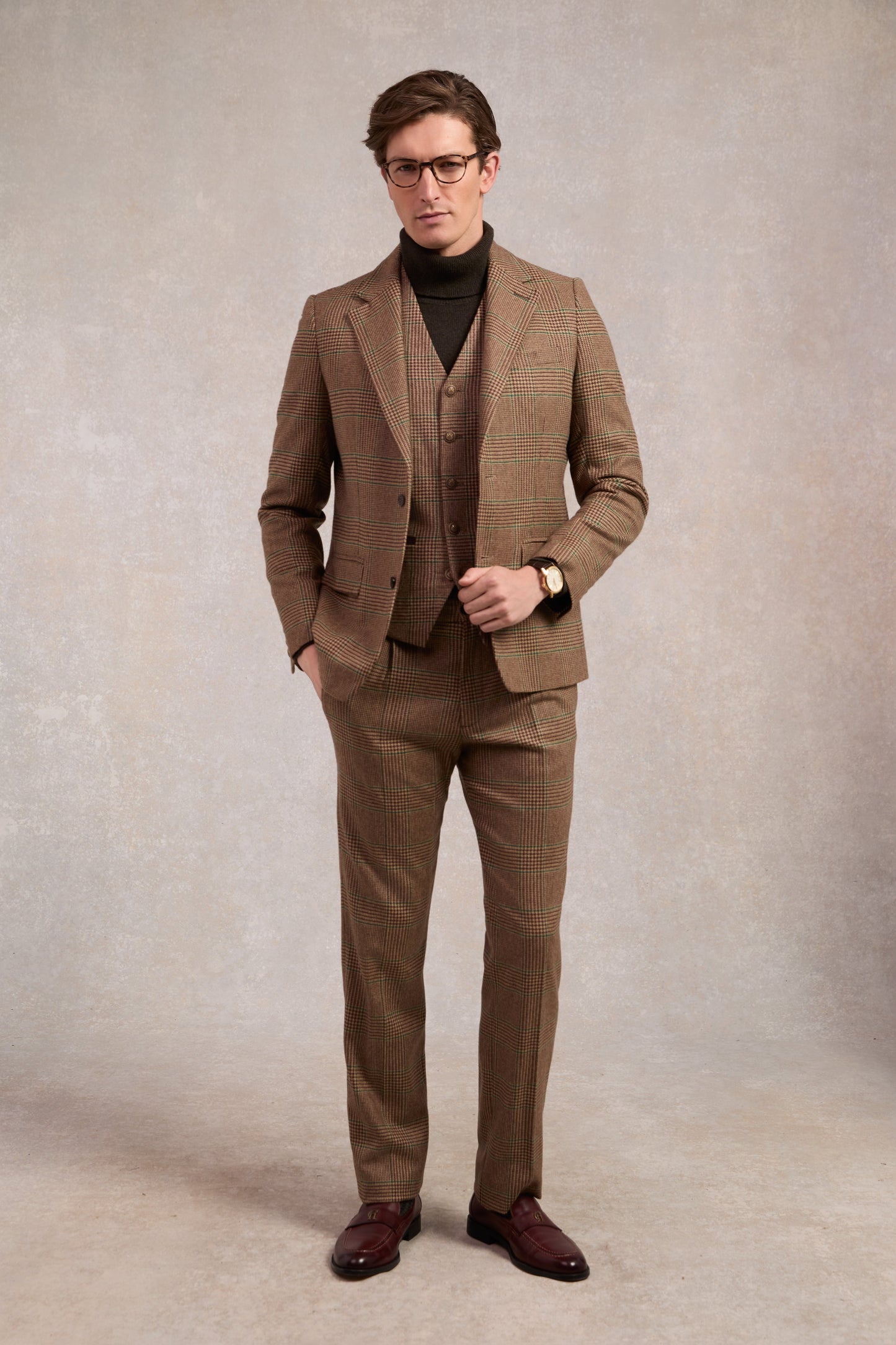 St James Waistcoat (Clarence Check Forest)