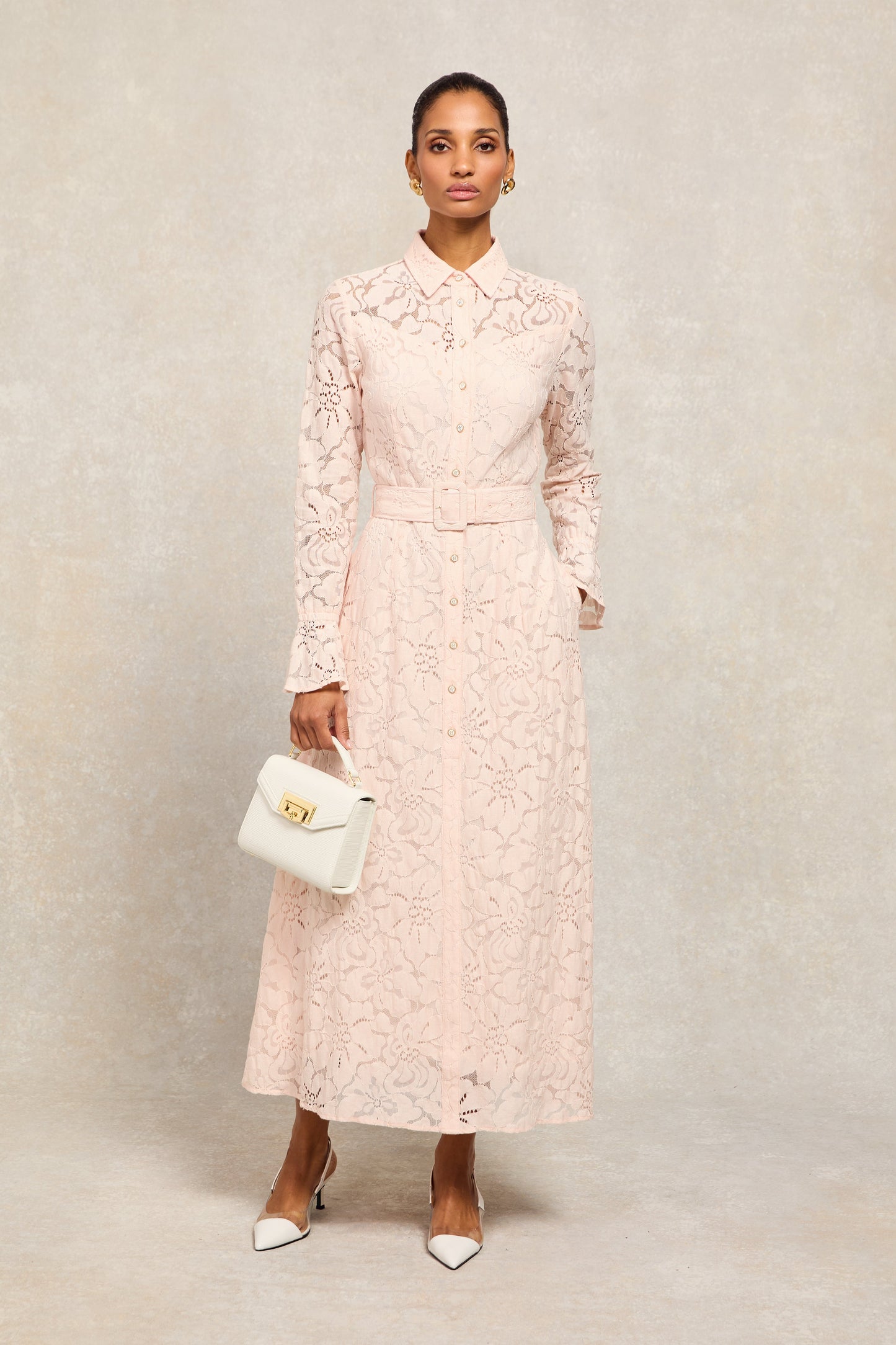 Annabel Lace Dress (Blush)