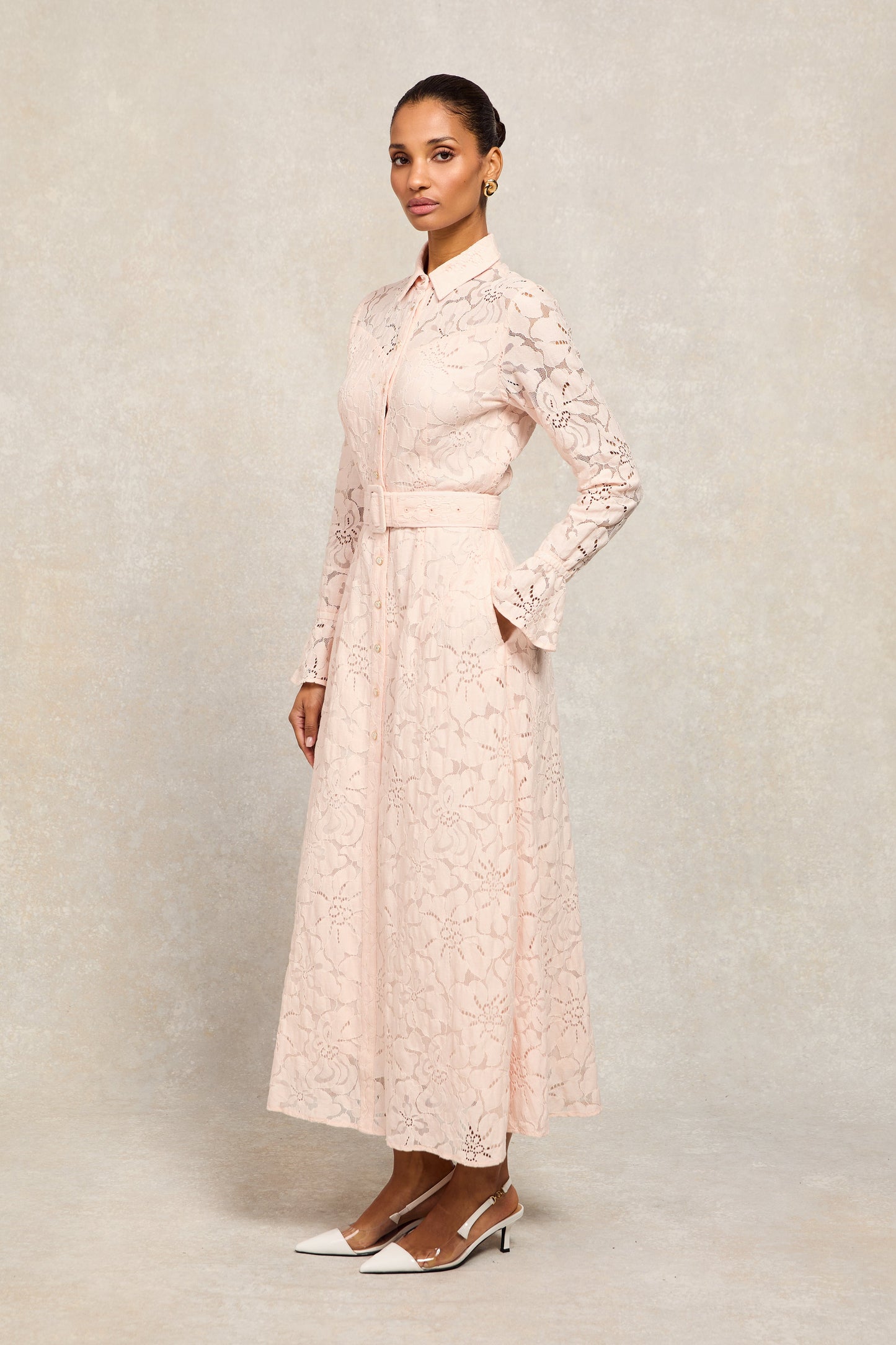 Annabel Lace Dress (Blush)