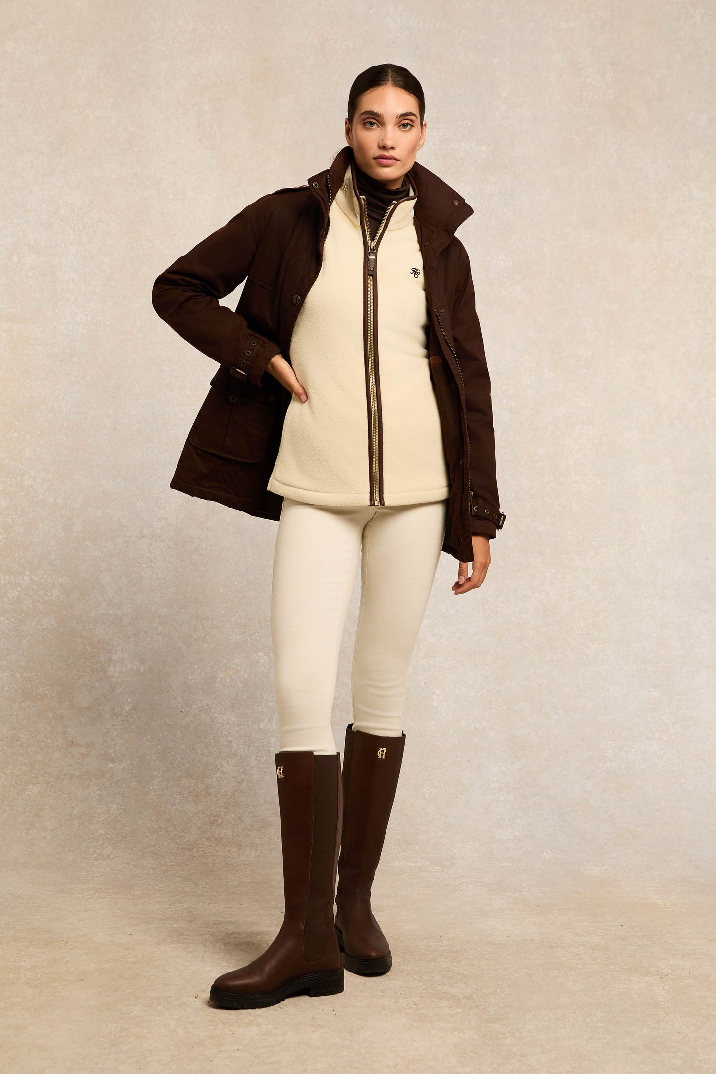 Country Fleece Gilet (Cream)