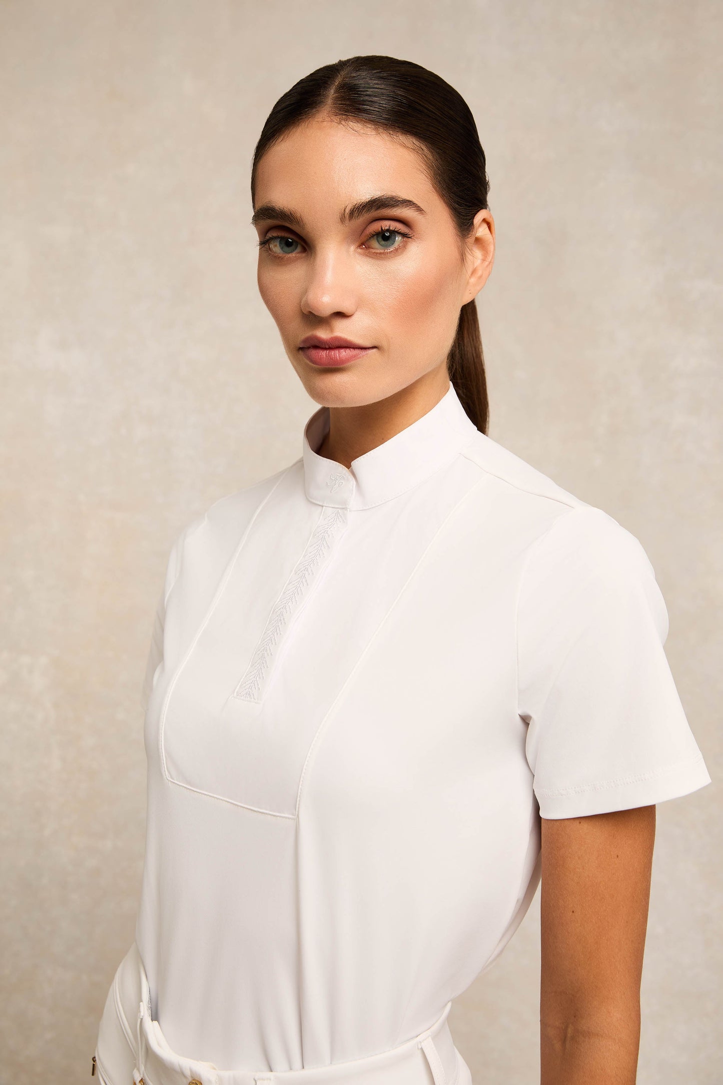 Gatcombe Short Sleeve Showshirt (White)