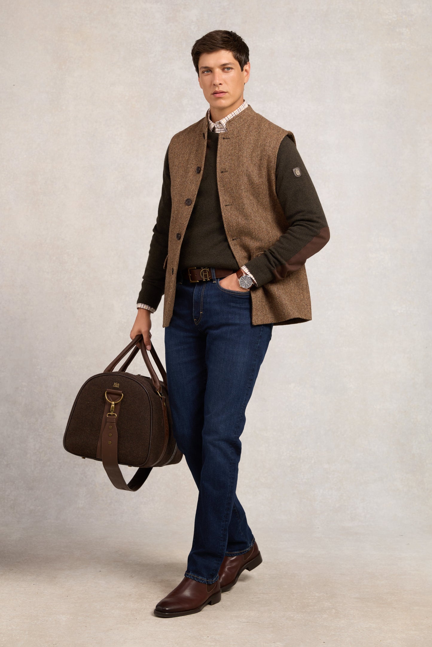 Country Crew Neck Knit (Moss)