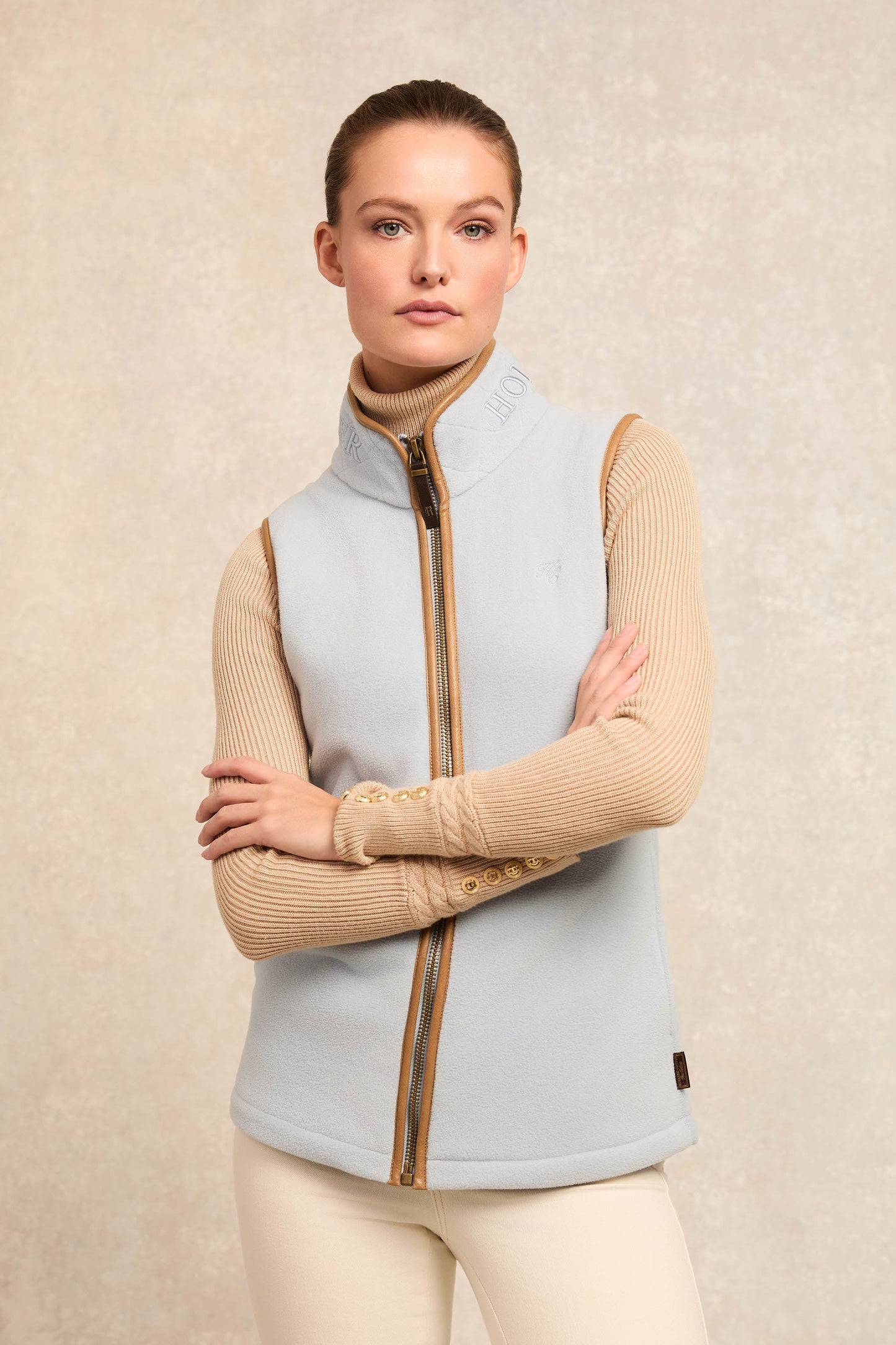 Country Fleece Gilet (Pale Blue)
