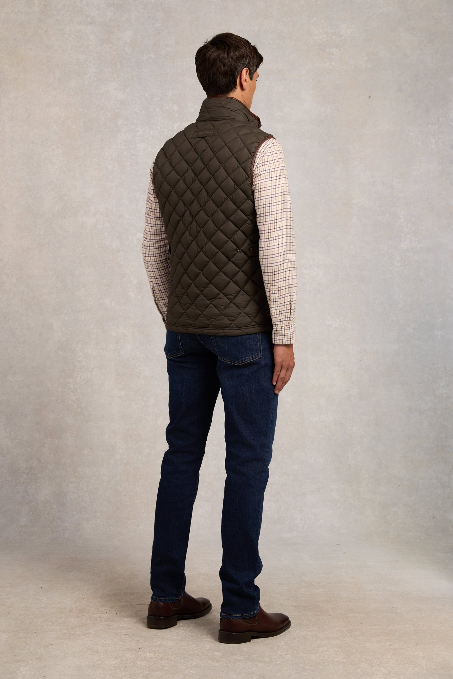 Men's Country Quilted Gilet (Khaki)