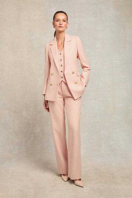 The Pink Chalk Pinstripe Suit