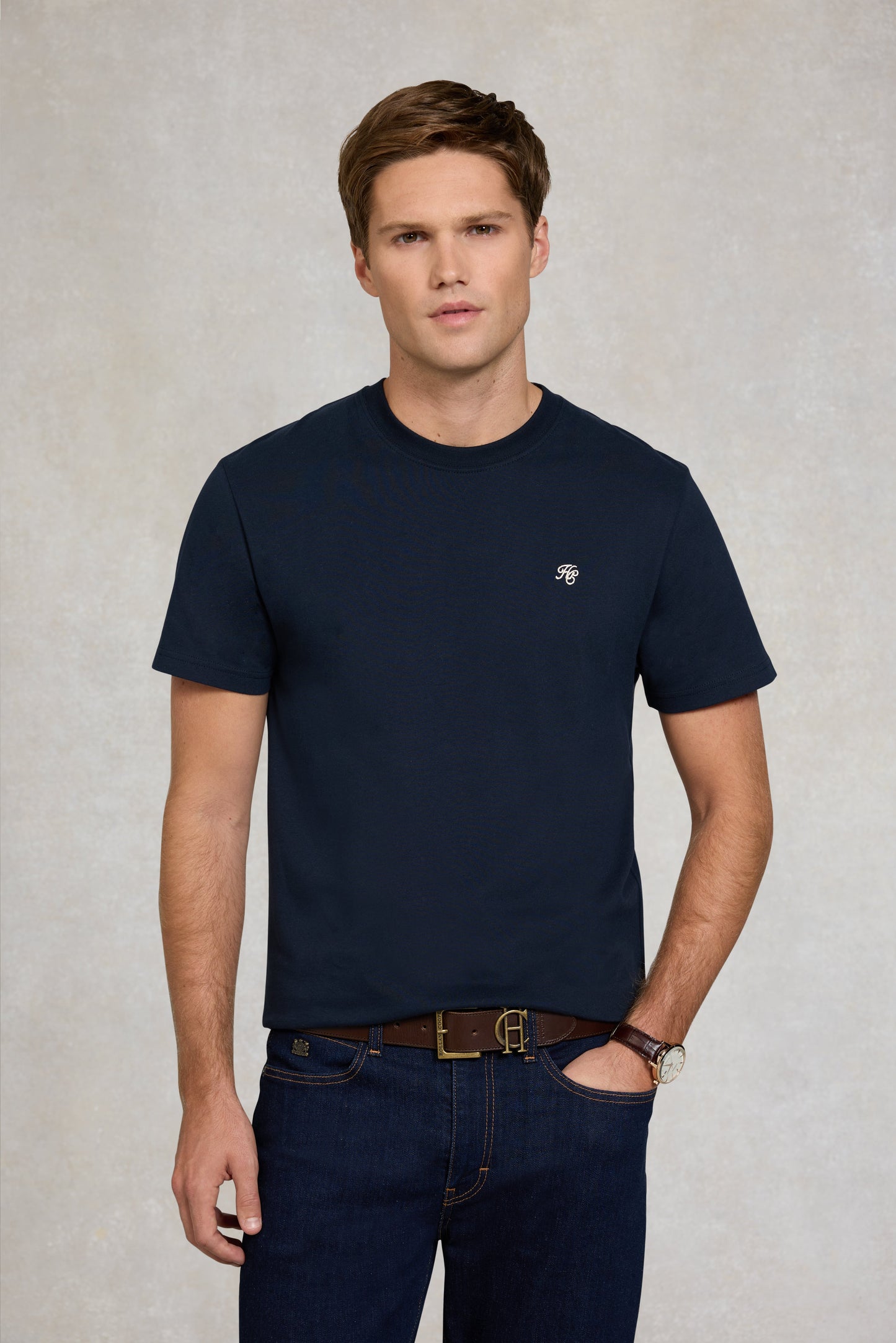 Men's Crew Neck T-Shirt (Ink Navy)