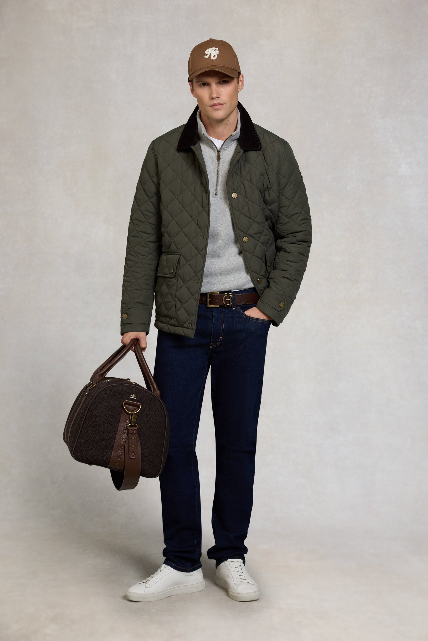 Men's Quilted Liner Jacket (Army Khaki)