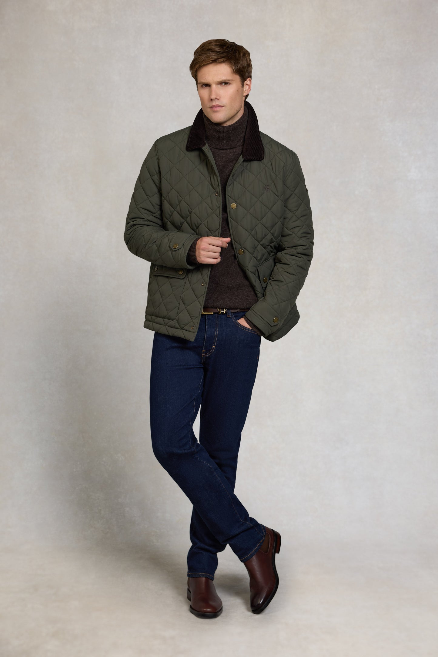 Men's Quilted Liner Jacket (Army Khaki)