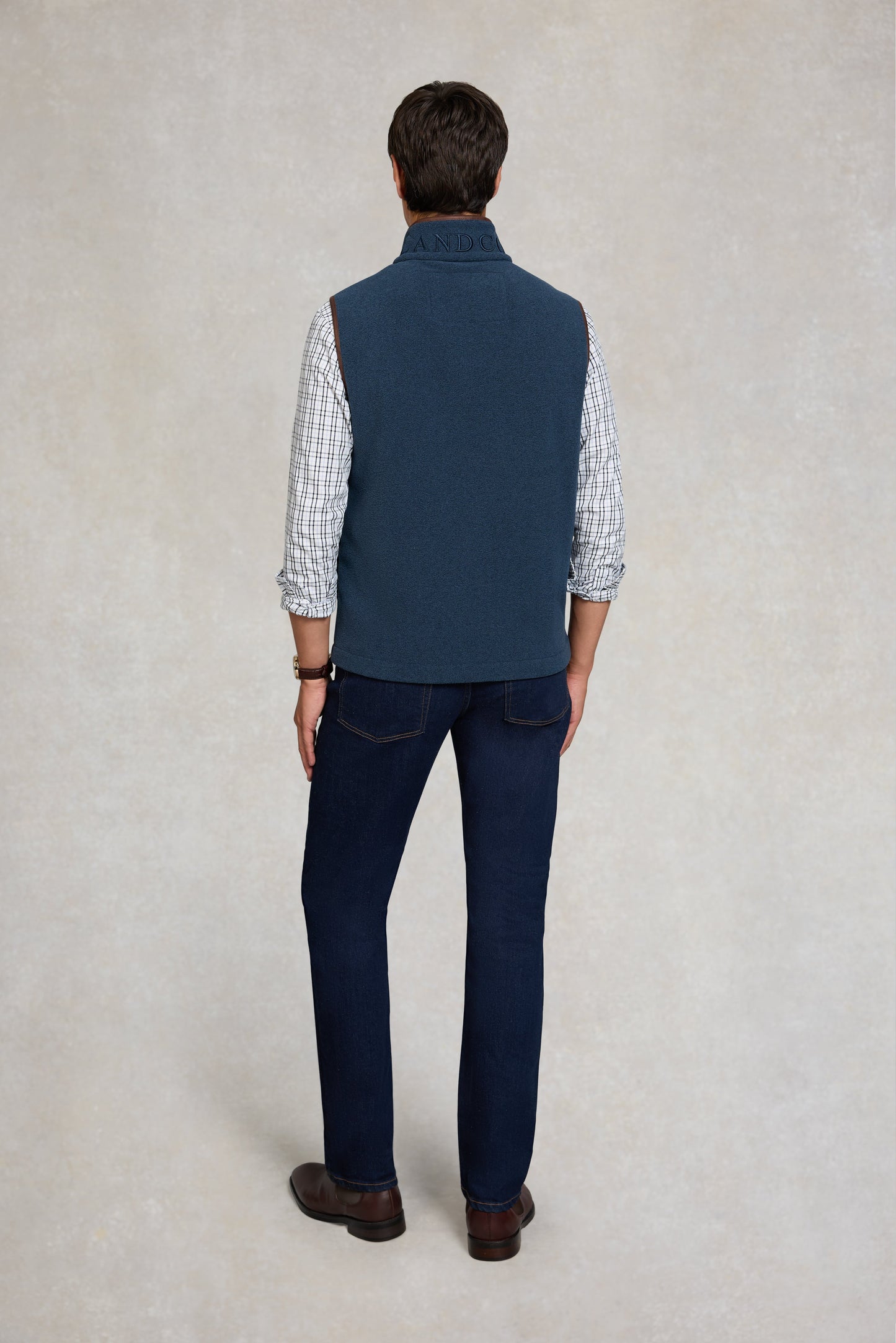 Men's Country Fleece Gilet (Dusty Blue)