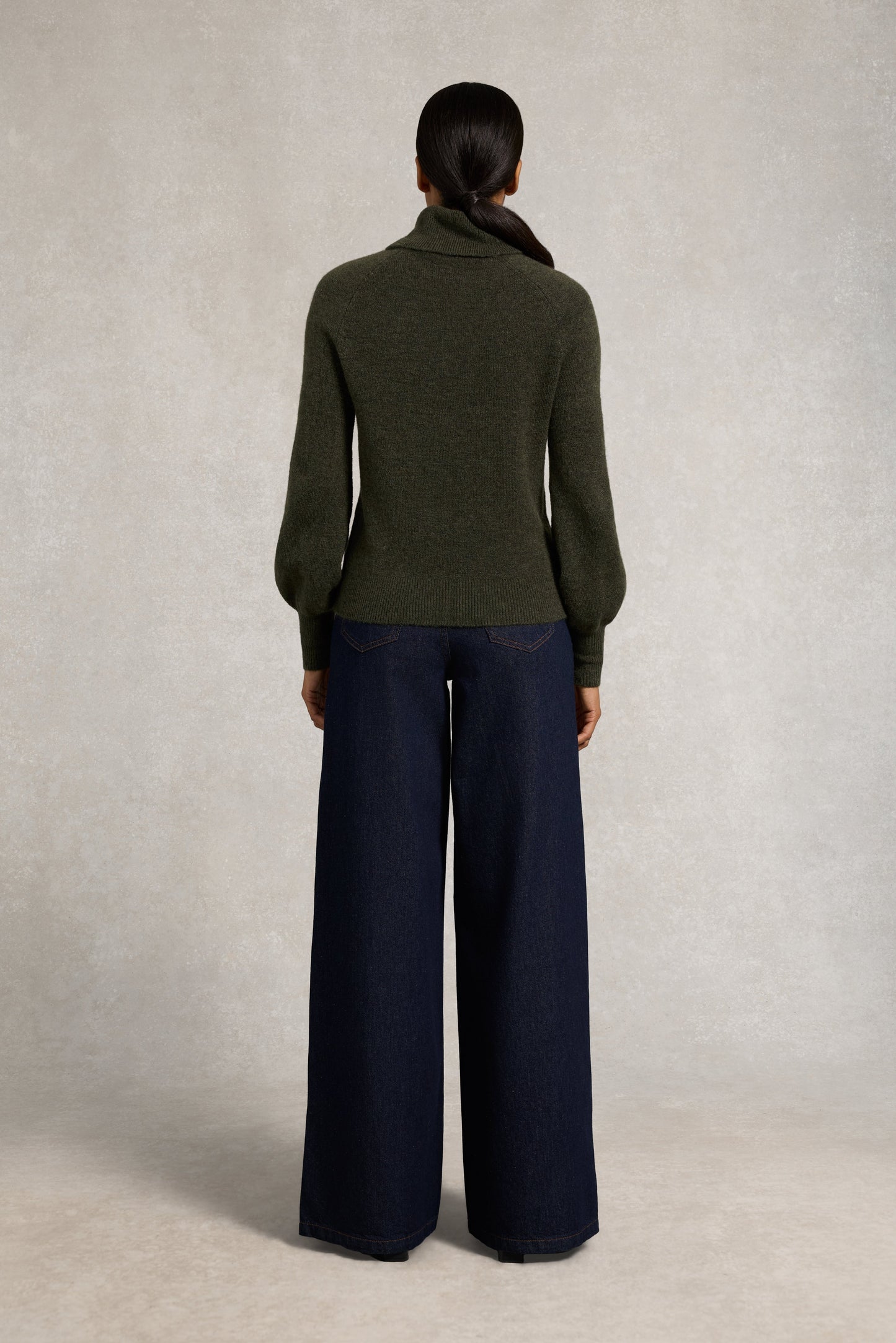 Maisie Roll Neck Knit (Forest Green)