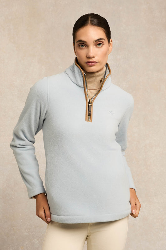 Country Fleece Quarter Zip (Pale Blue)