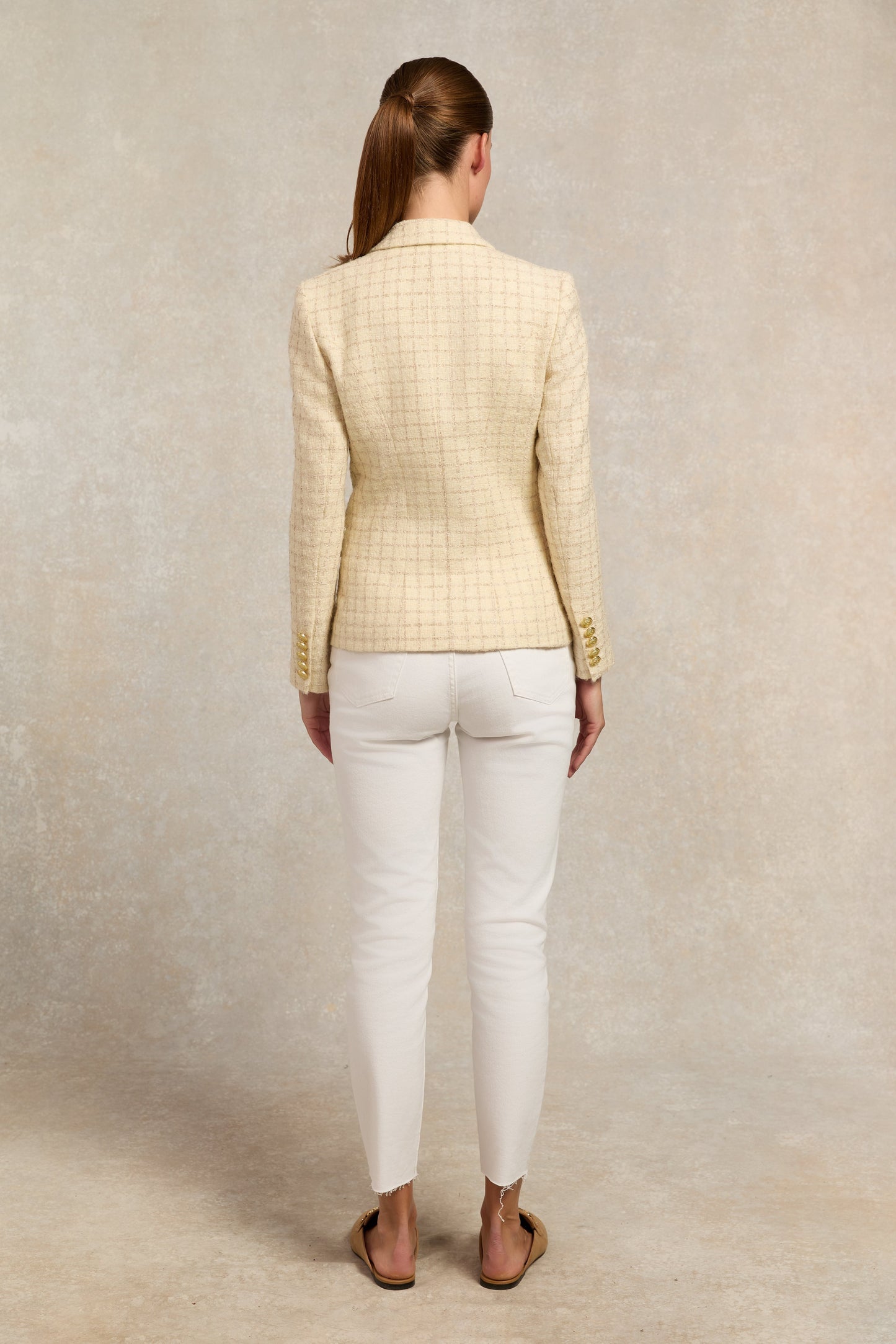 Knightsbridge Blazer (Ivory Sparkle Tweed)