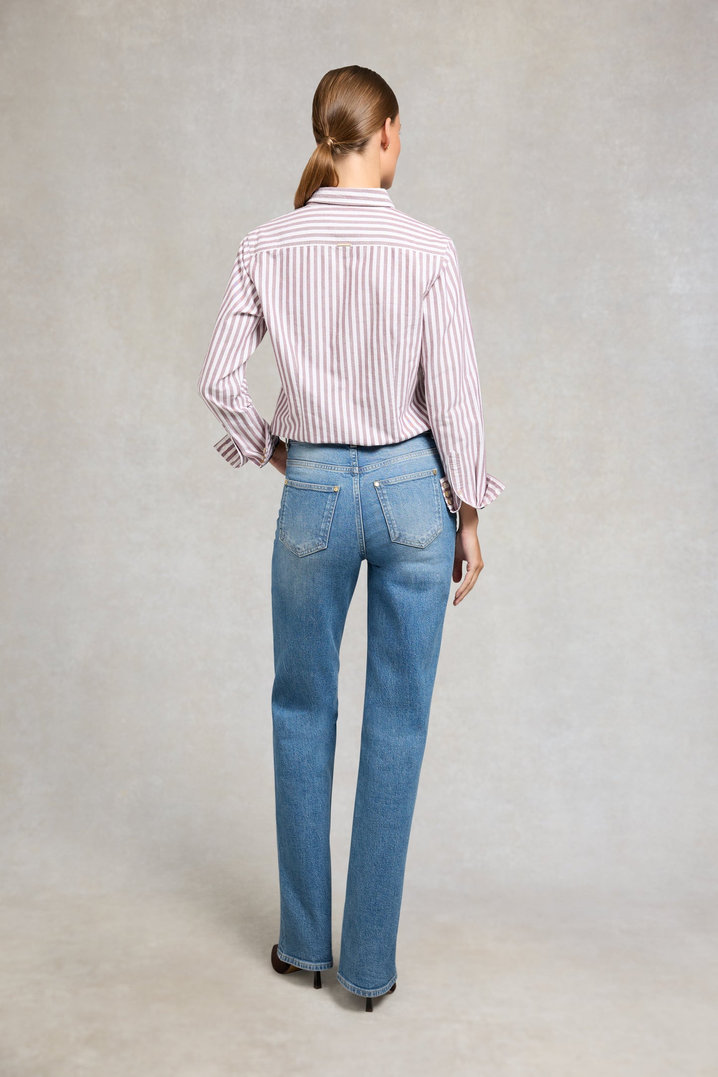 Oxford Shirt (Burgundy Stripe)