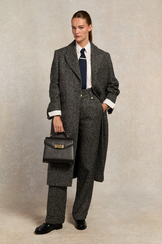 The Ebony Herringbone Suit Set