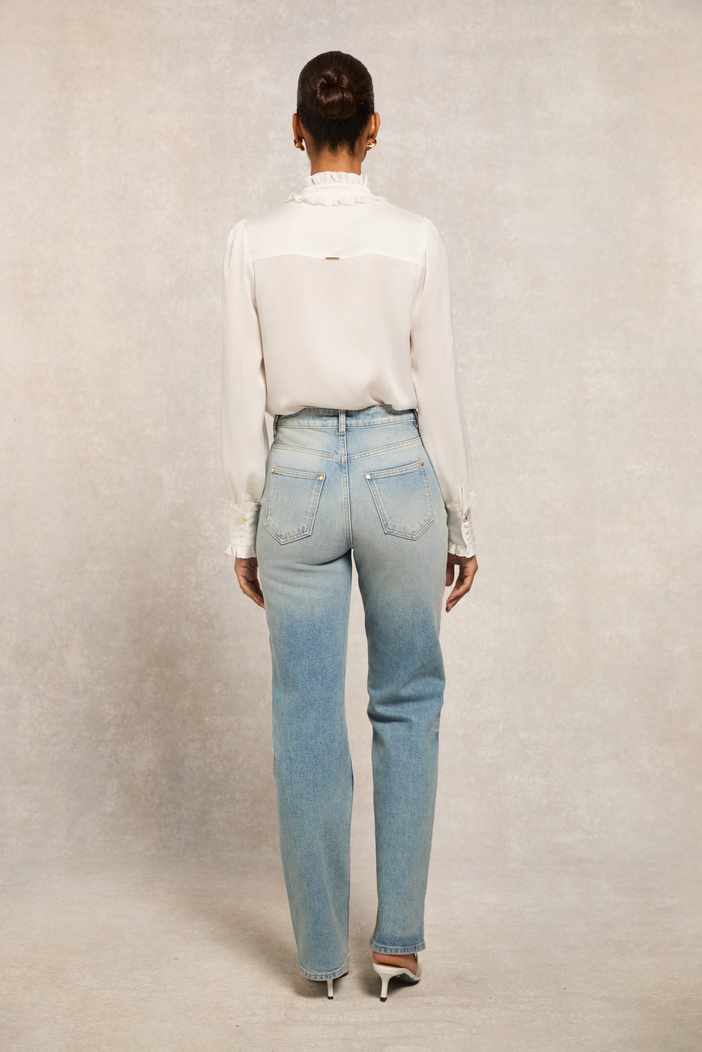 Ruby Ruffle Shirt (White)