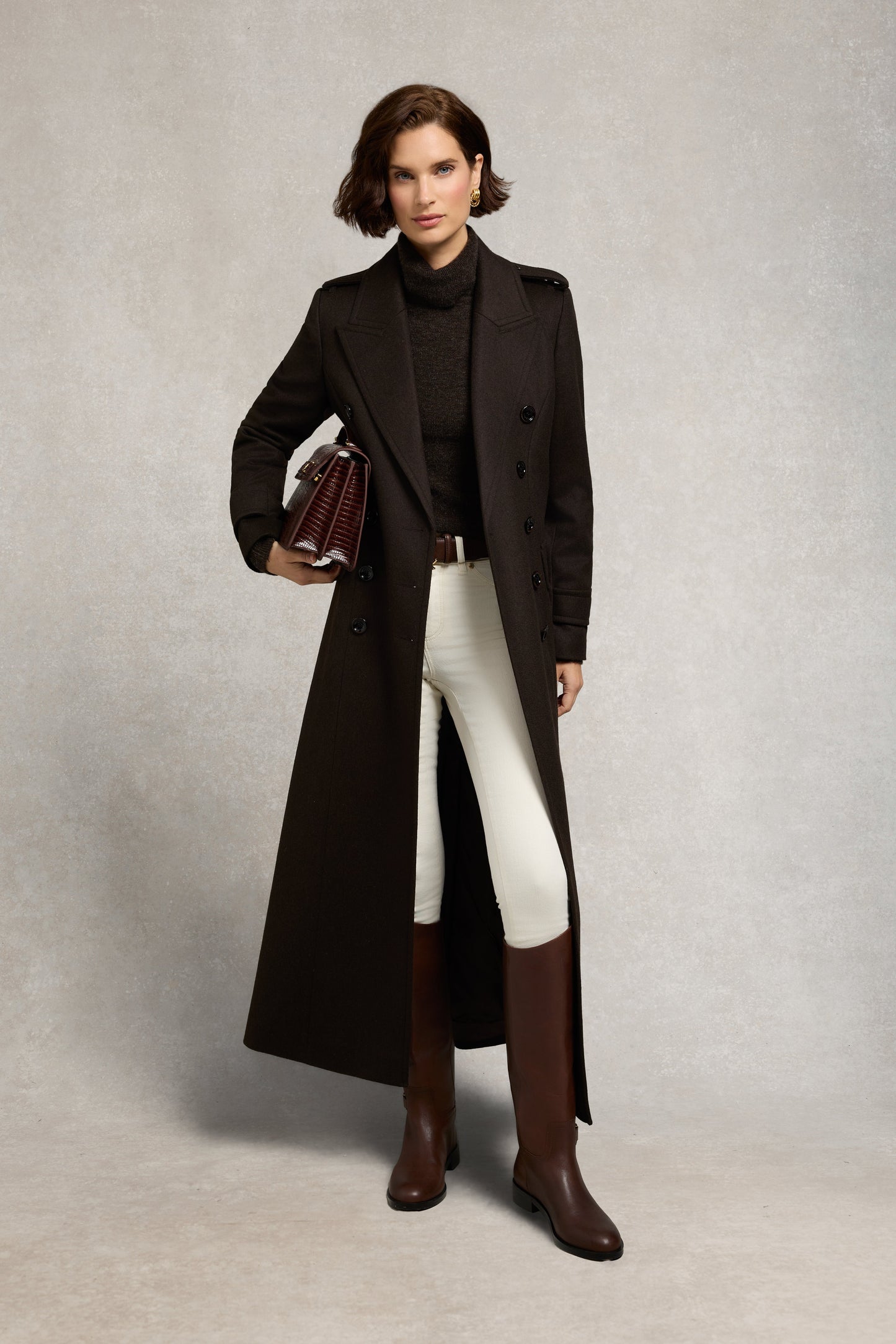 Maisie Roll Neck Knit (Chocolate)