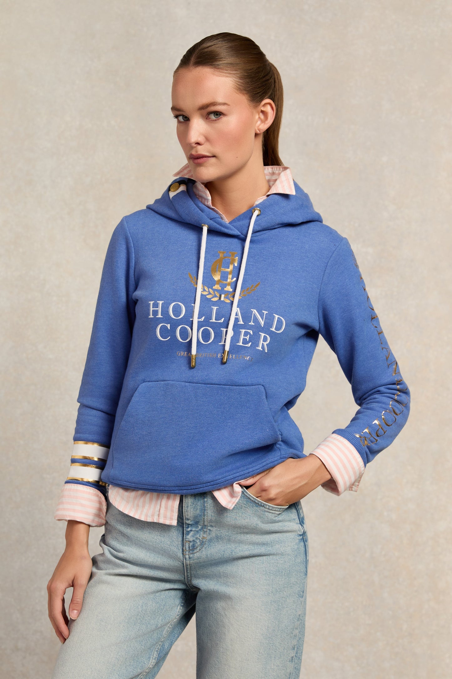 HC Heritage Hoodie (Deep Cobalt Marl)