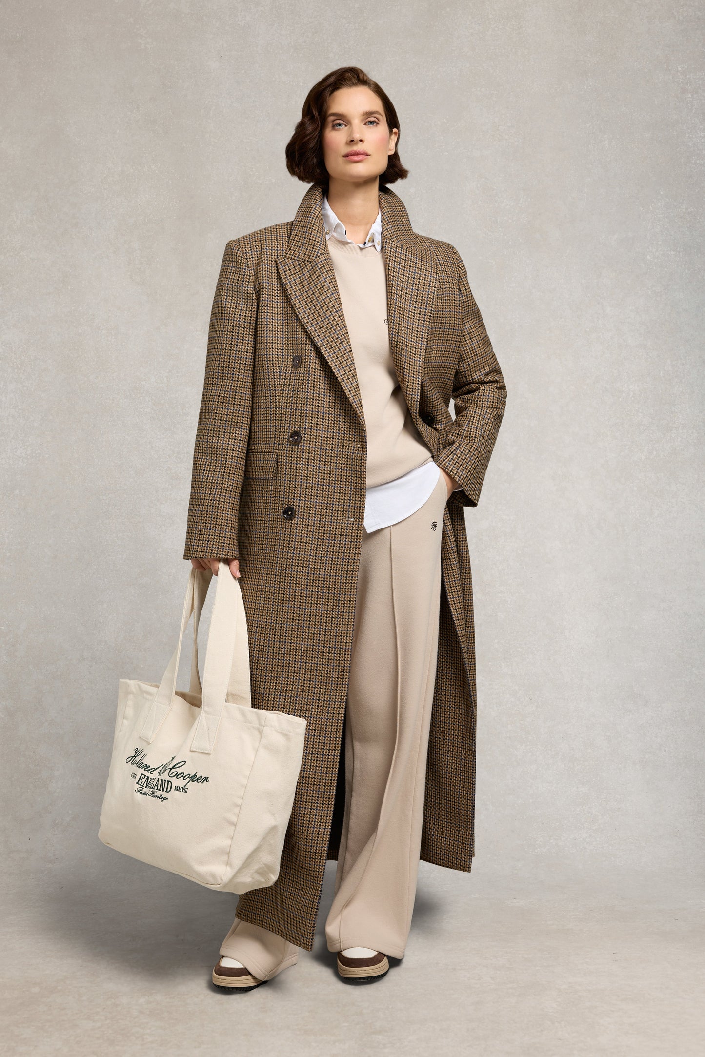 Relaxed Fit Crew Neck Sweat (Stone)