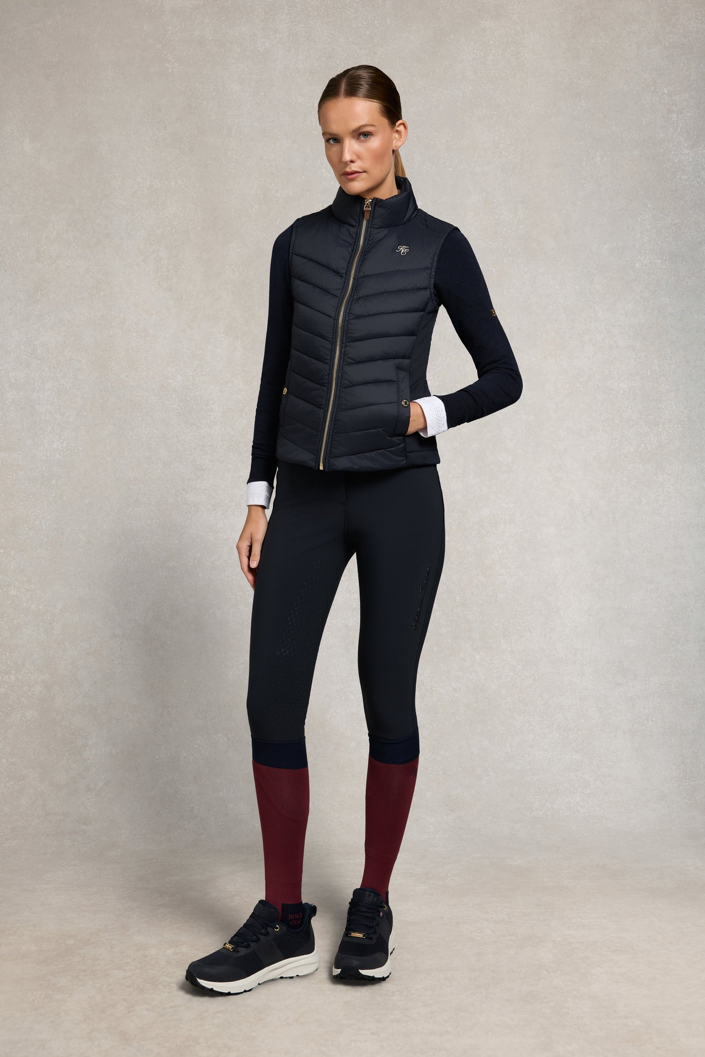 Riding Sock (Oxblood Navy)