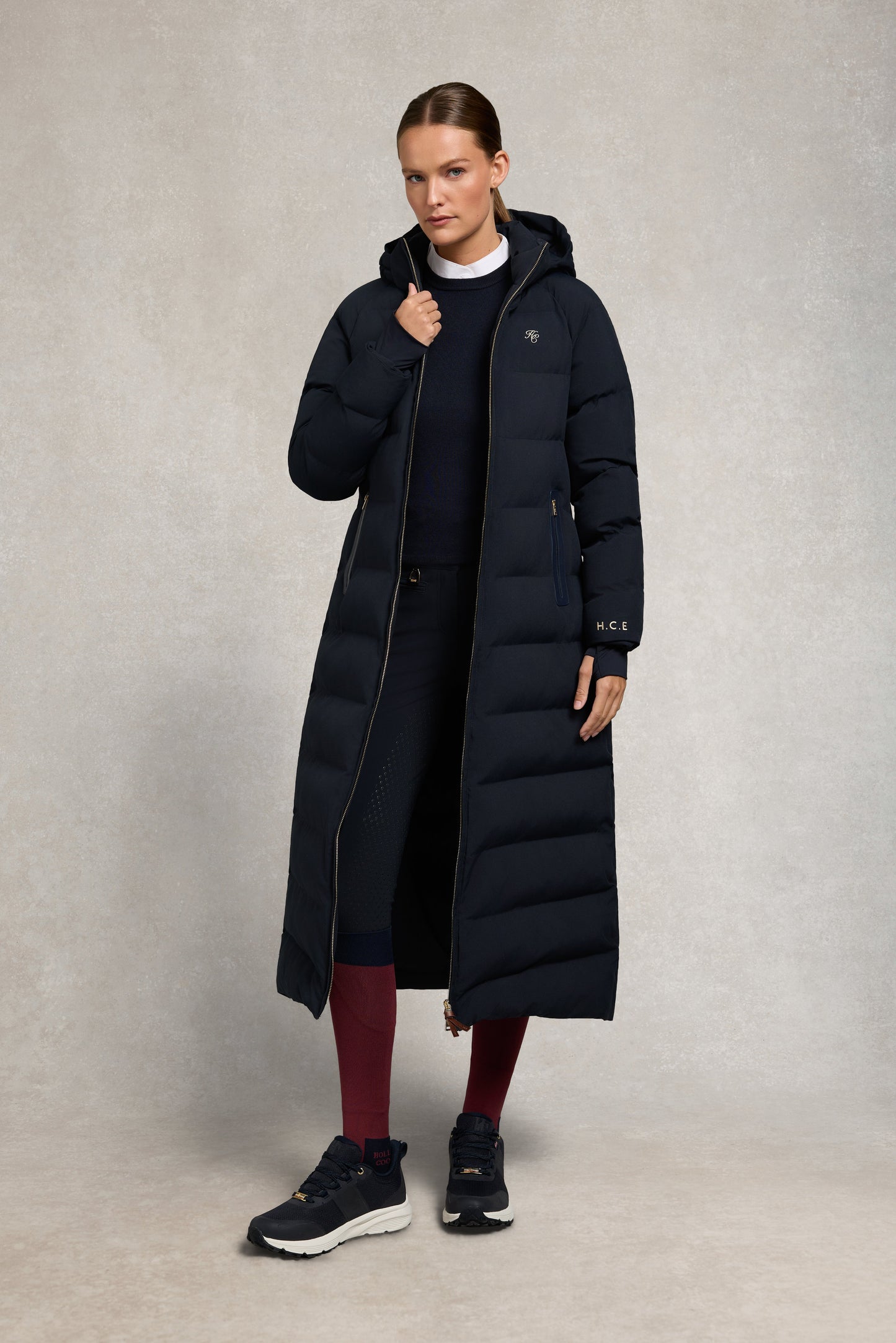 Riding Sock (Oxblood Navy)