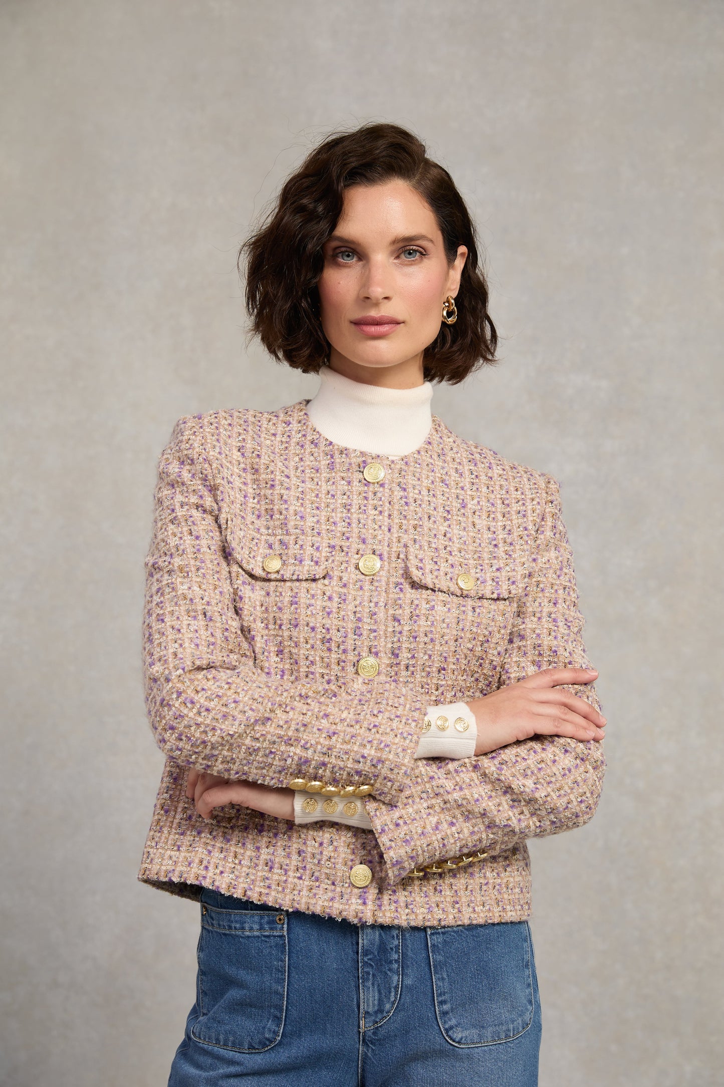 Chelsea Jacket (Lavender Boucle)