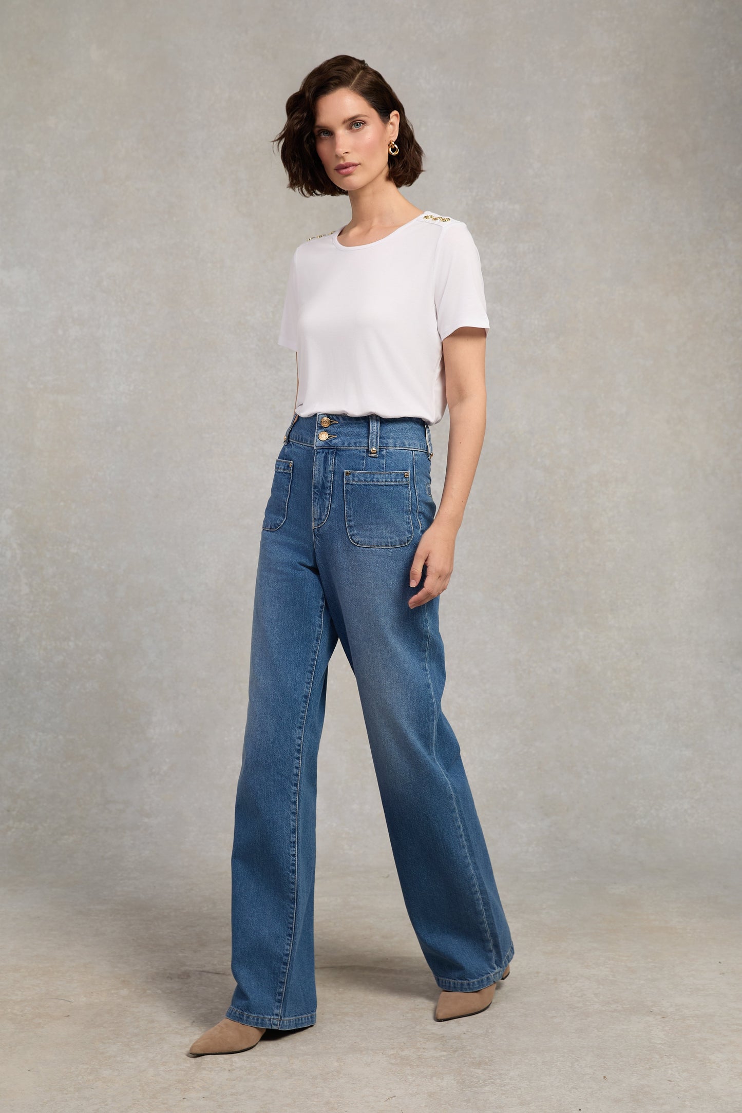 Relax Fit Crew Neck Tee (White)