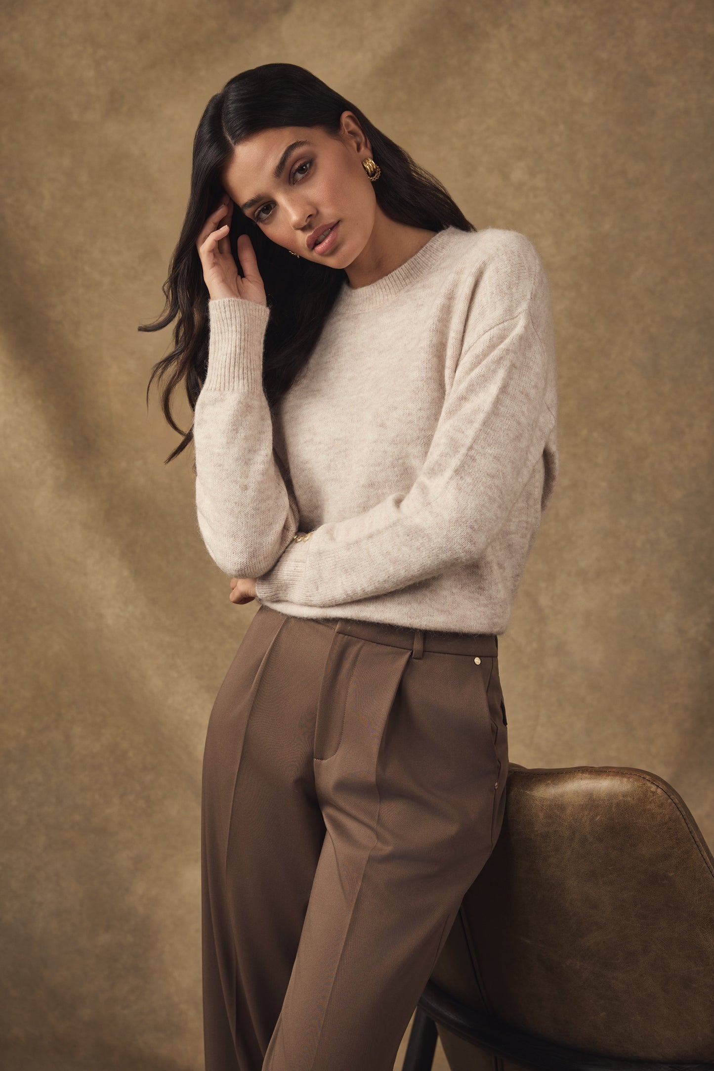 Tori Crew Neck Knit (Barley)