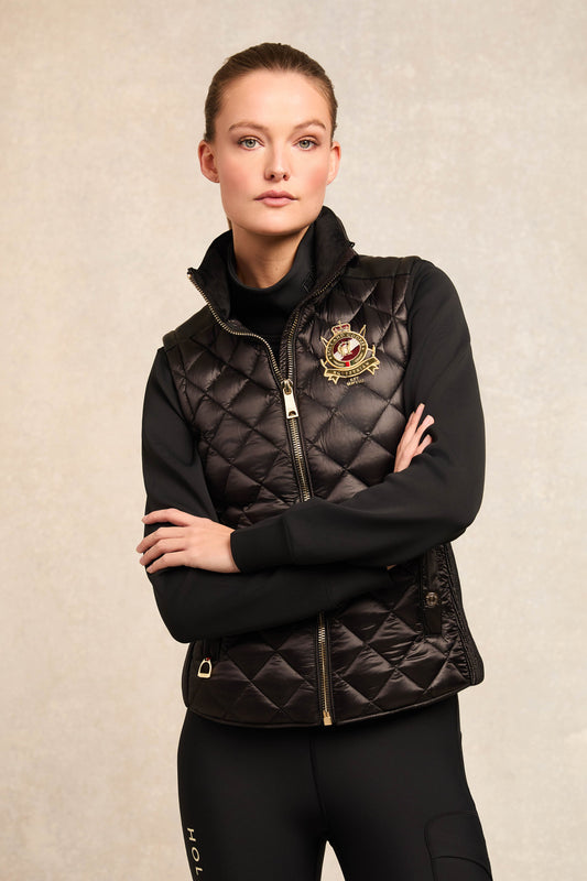 Diamond Quilt Classic Gilet (Black)