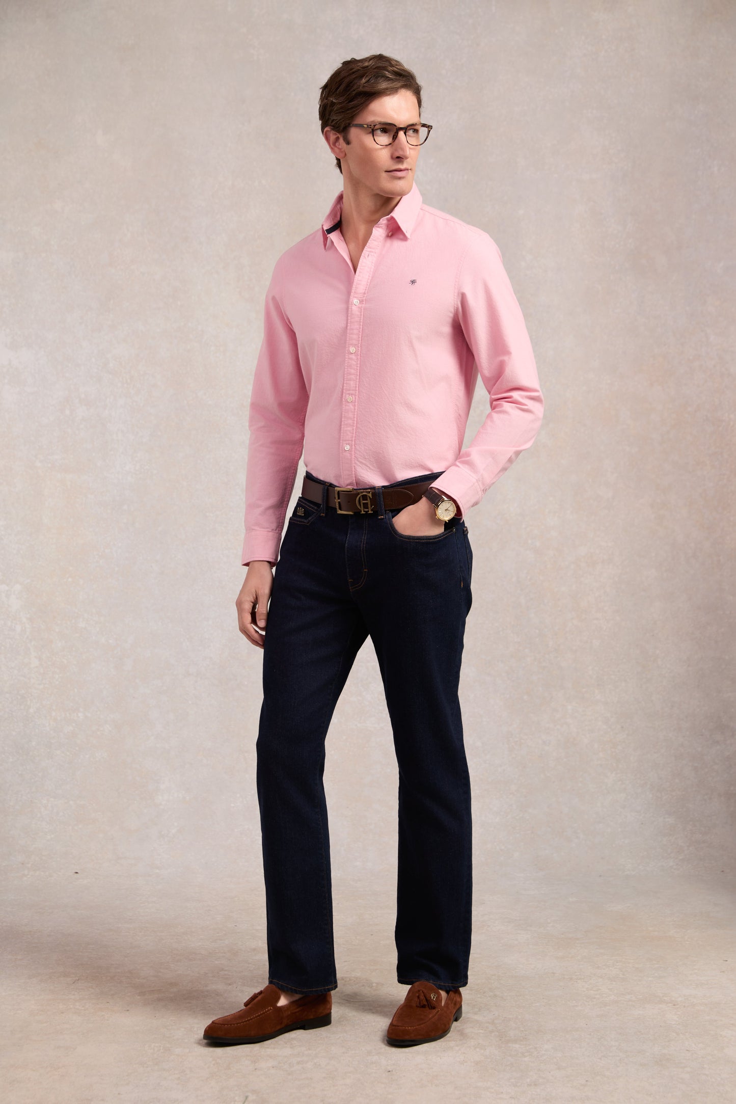 Men's Classic Oxford Shirt (Soft Pink)