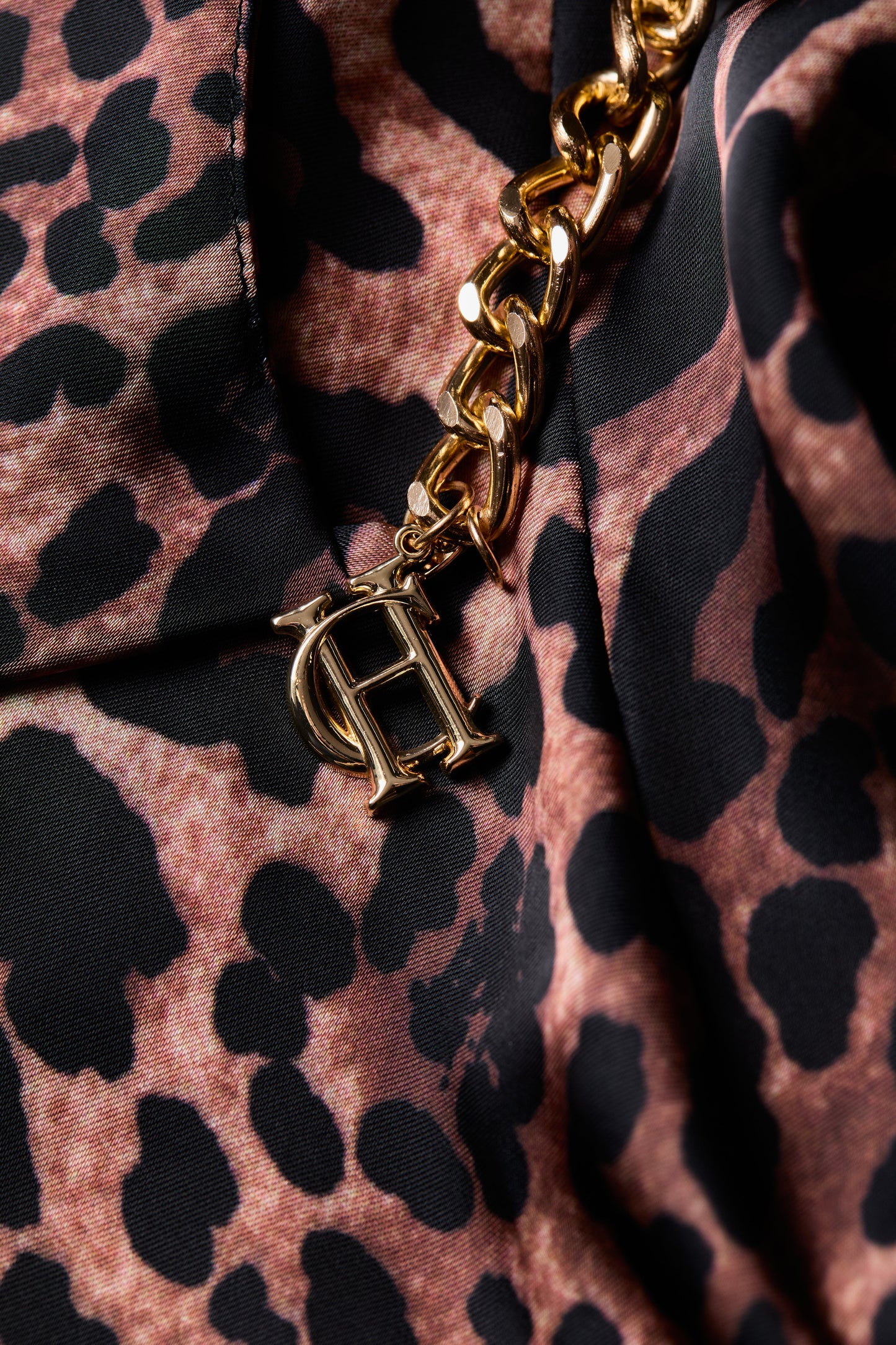 Aurora Satin Dress (Leopard)