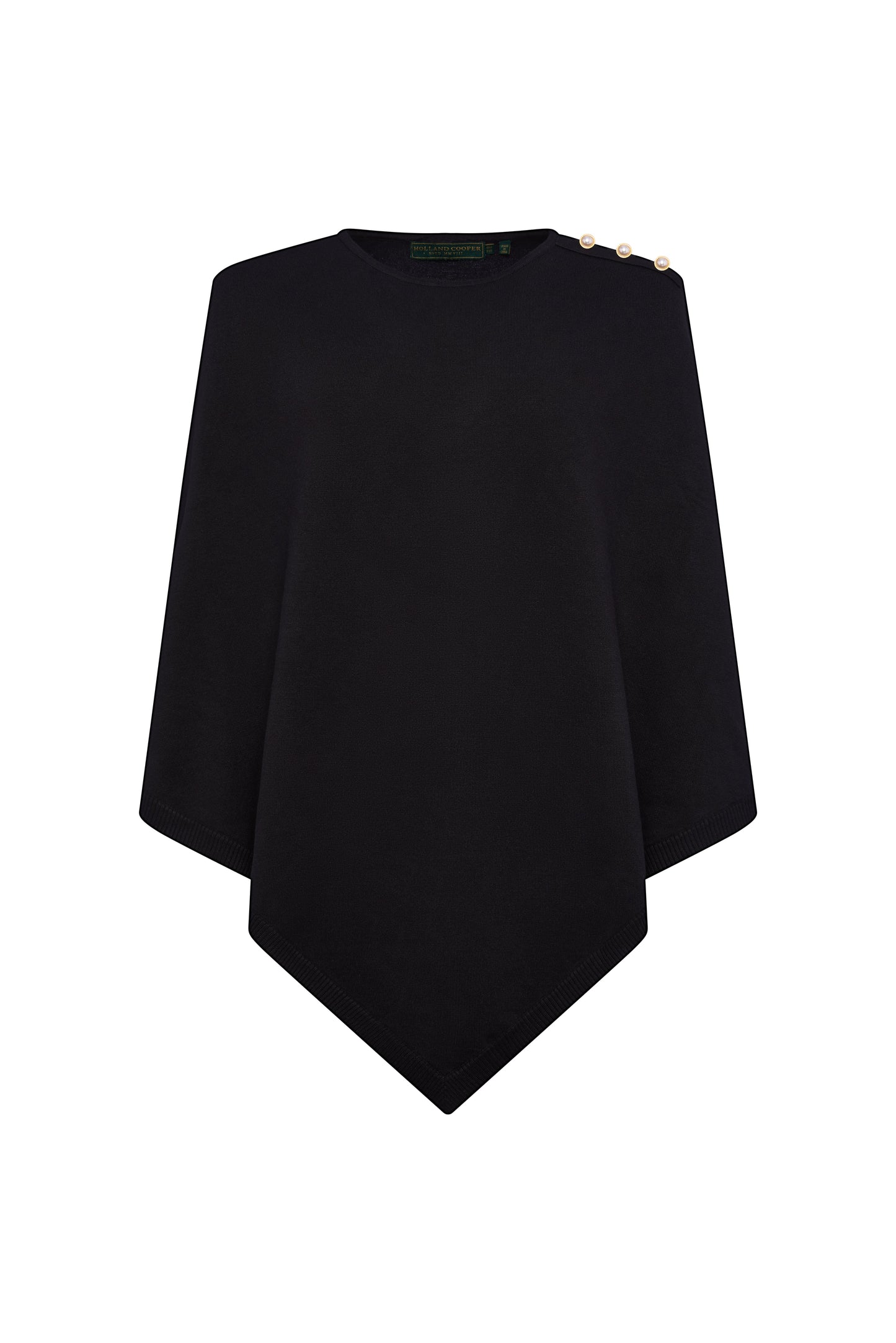 Boat Neck Cape (Black)