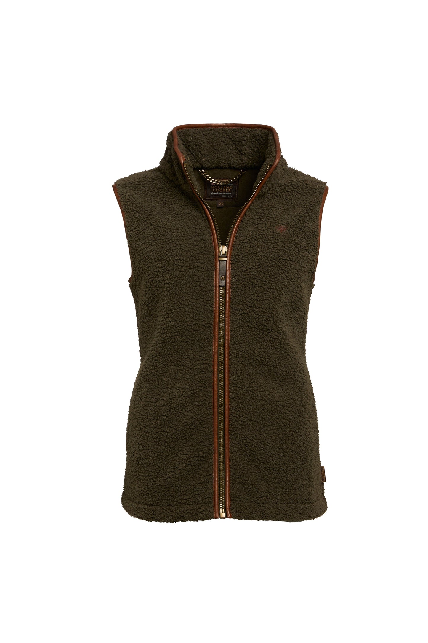 Country Fleece Gilet (Khaki Borg)