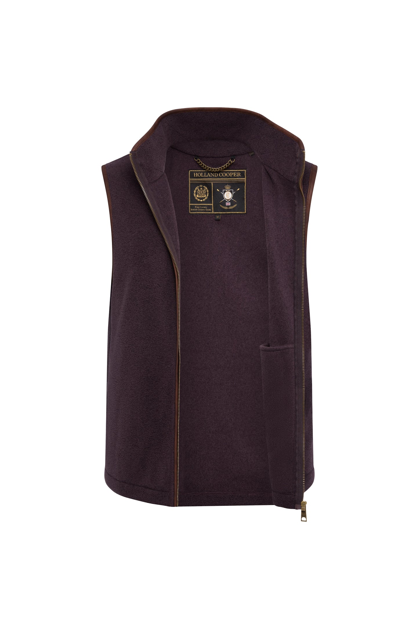 Men's Country Fleece Gilet (Claret)