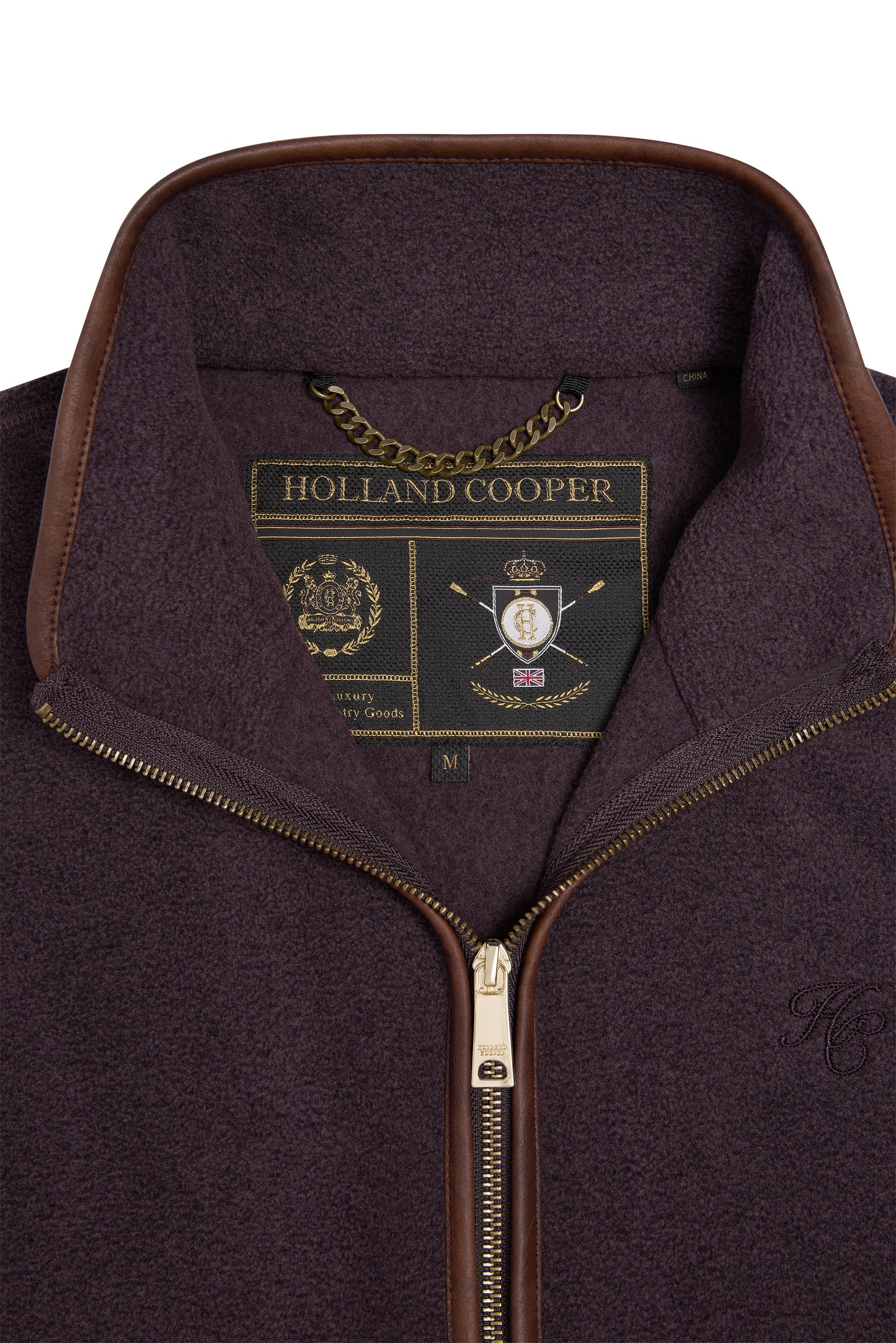 Men's Country Fleece Gilet (Claret)