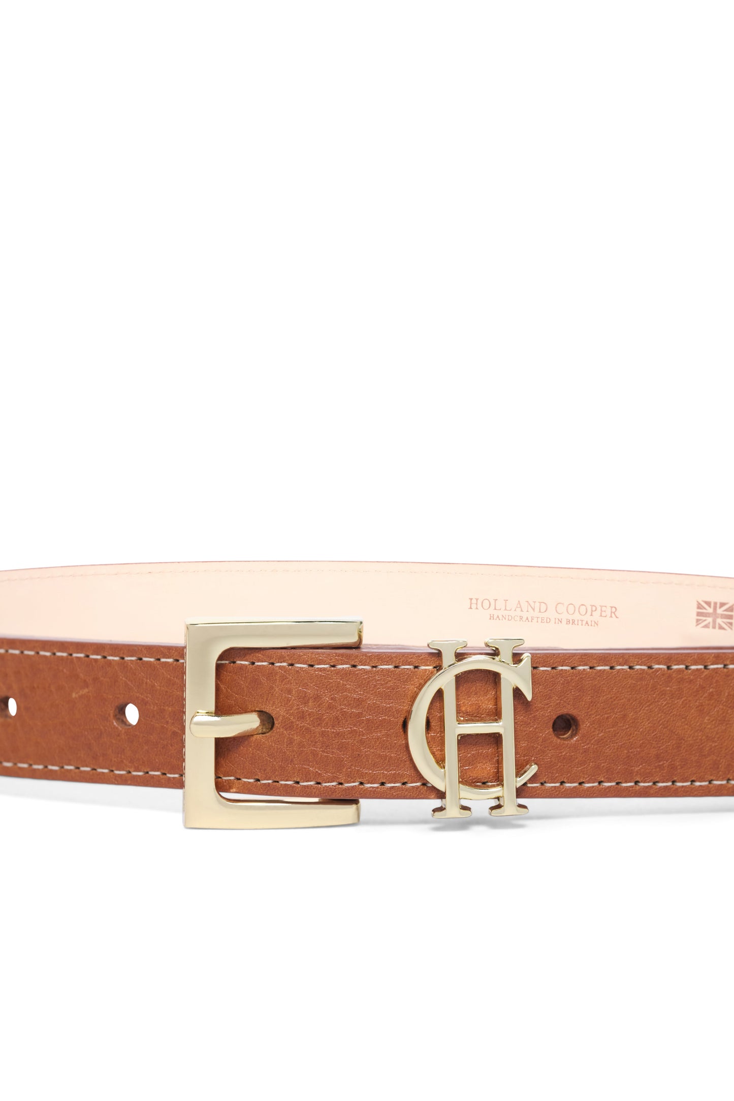 HC Slim Logo Belt (Whiskey Leather)