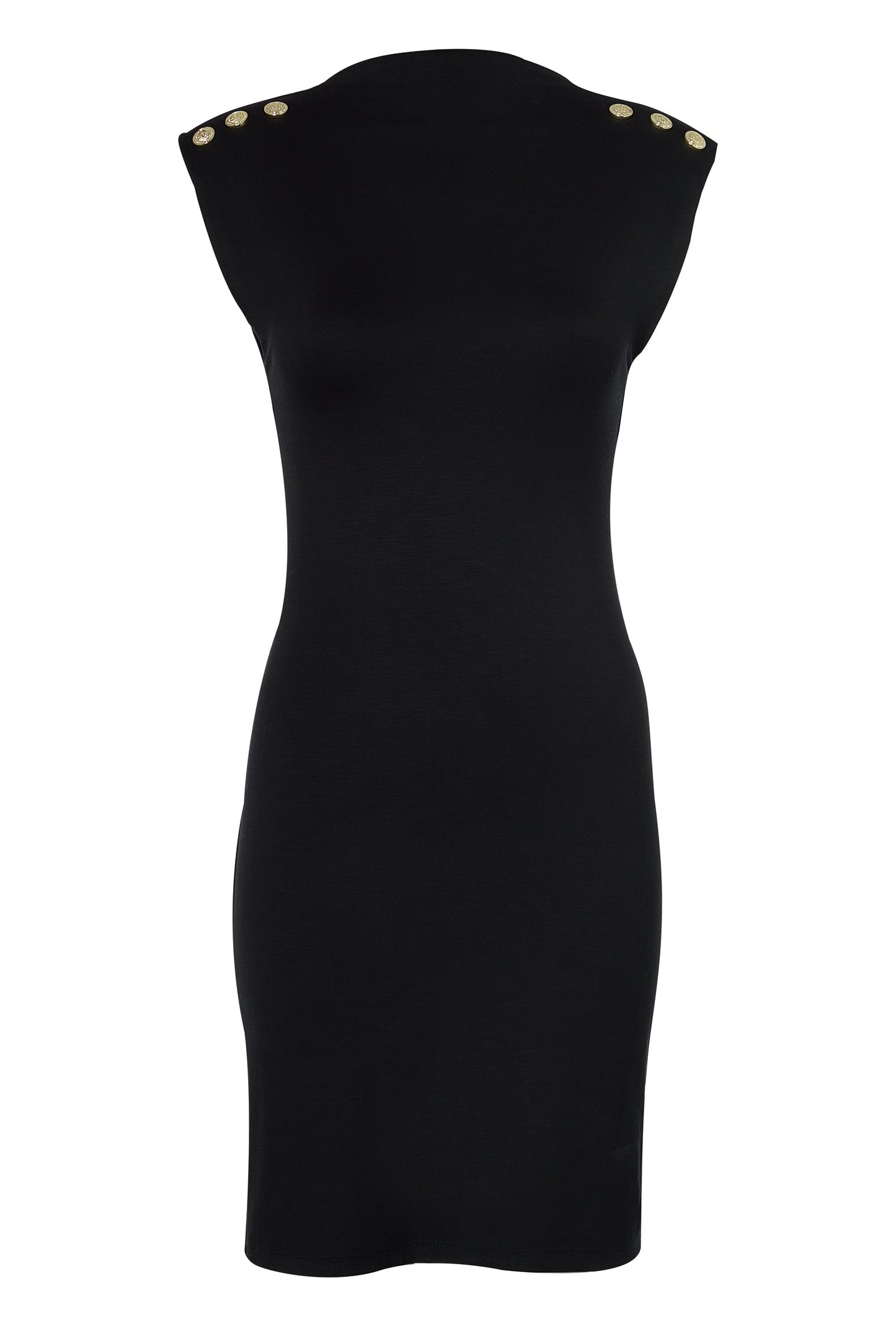 Harper Sleeveless Mini Dress (Black)
