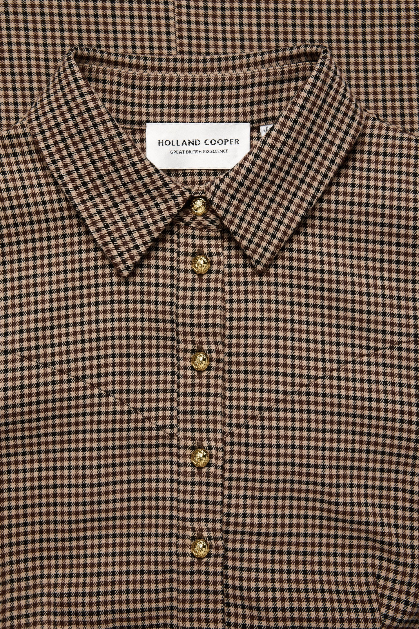 Heritage Dress (Coffee Gingham)