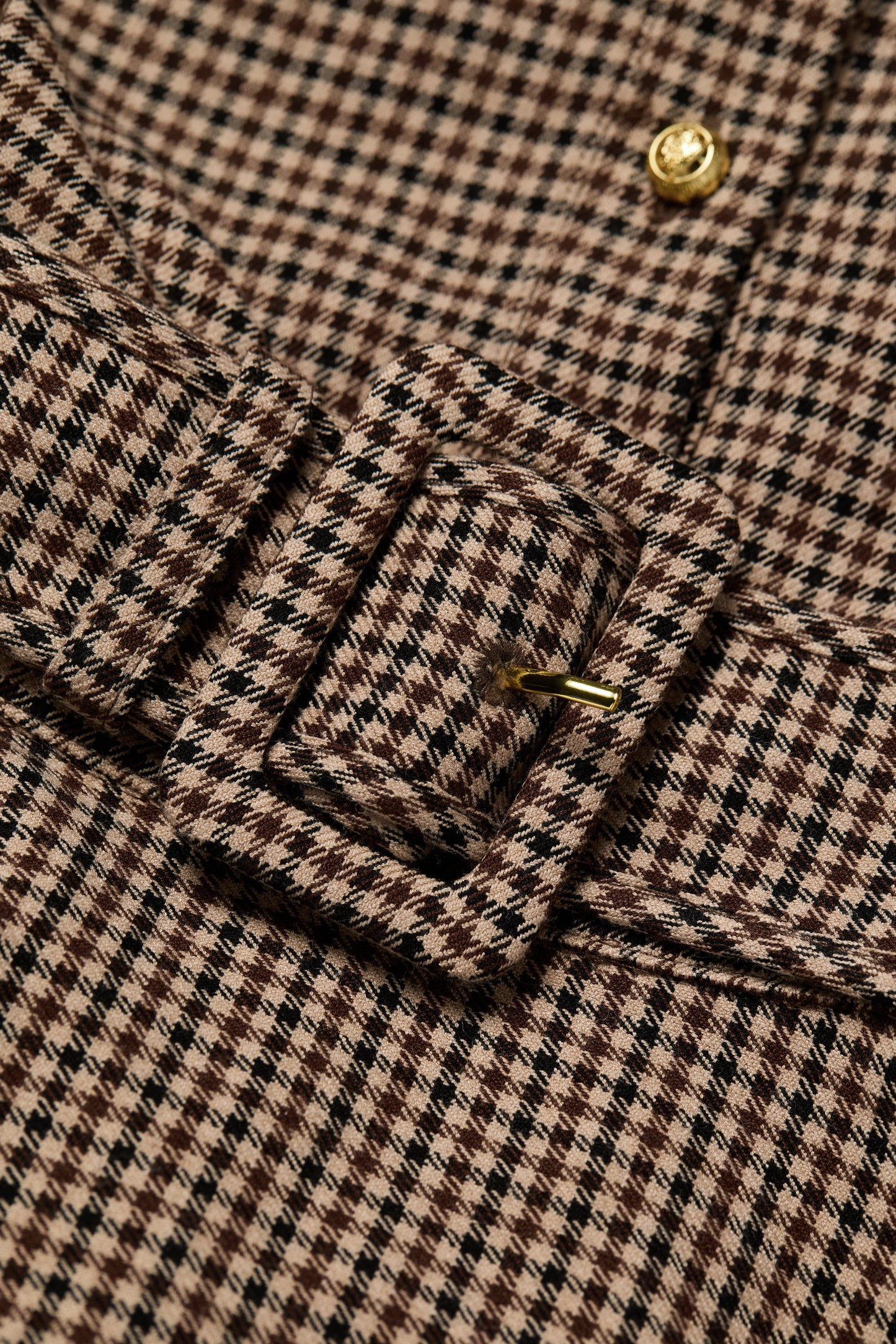Heritage Dress (Coffee Gingham)