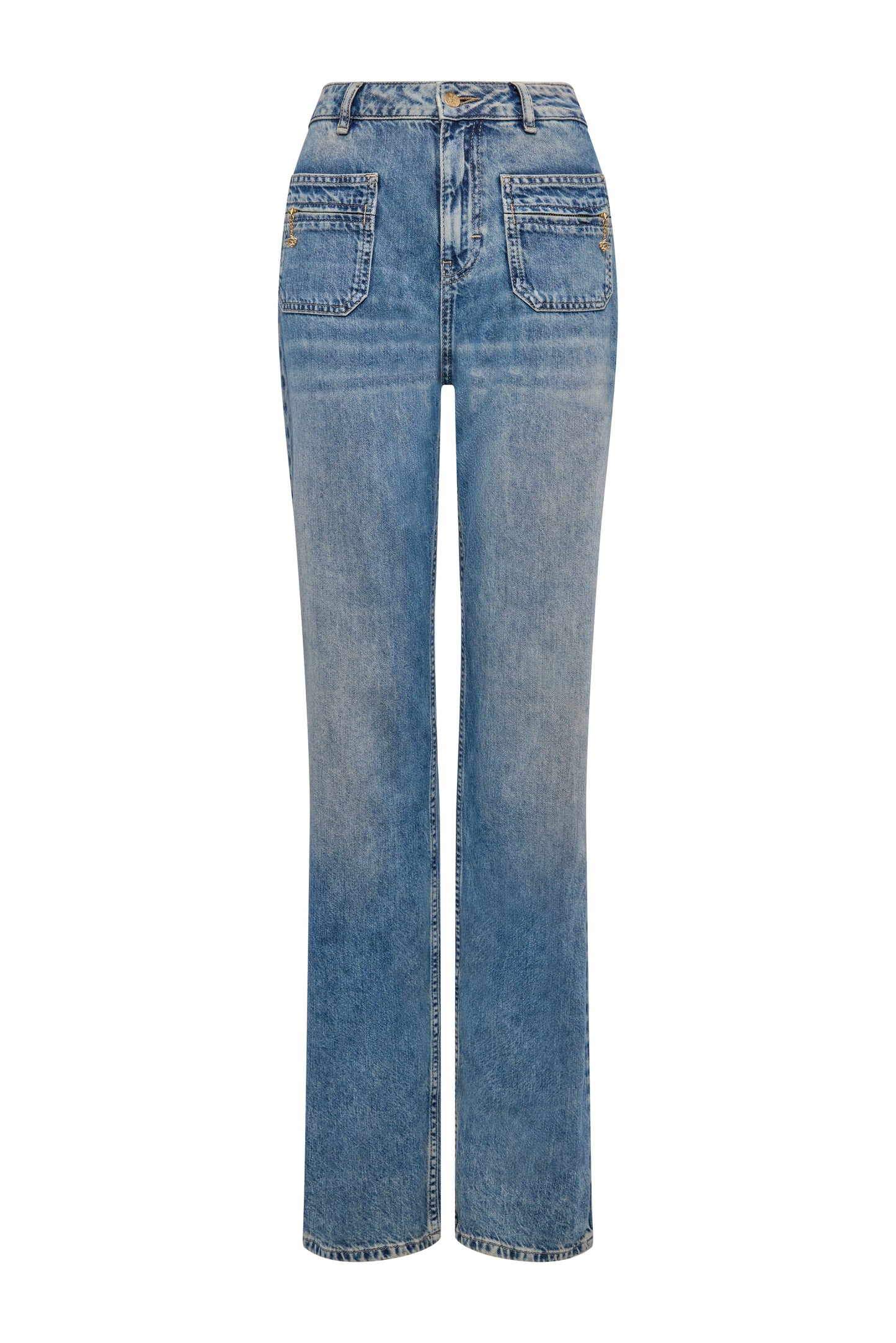 Jessica Straight Jean (Aged Indigo)