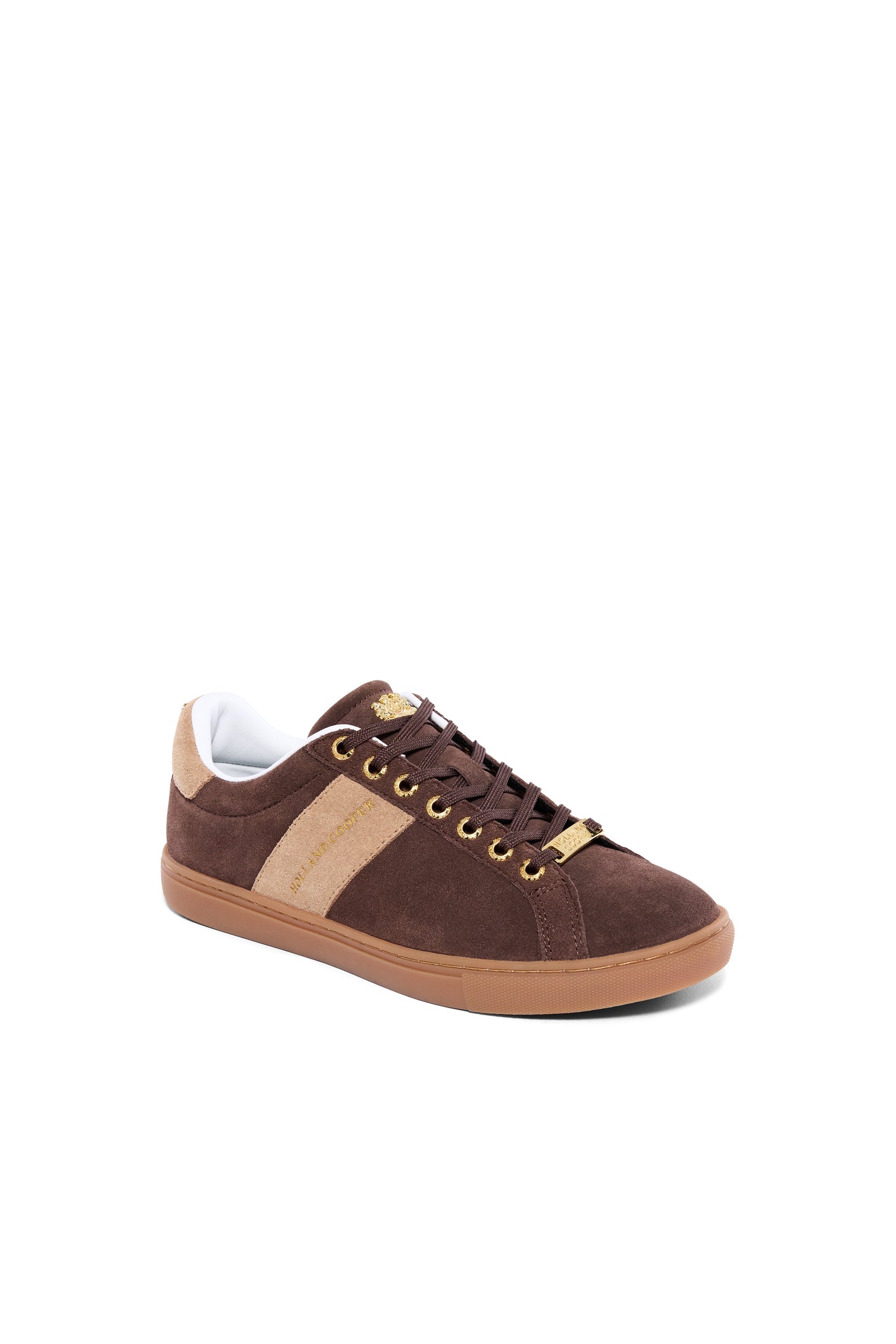 Knightsbridge Court Trainer (Dark Chocolate Taupe)