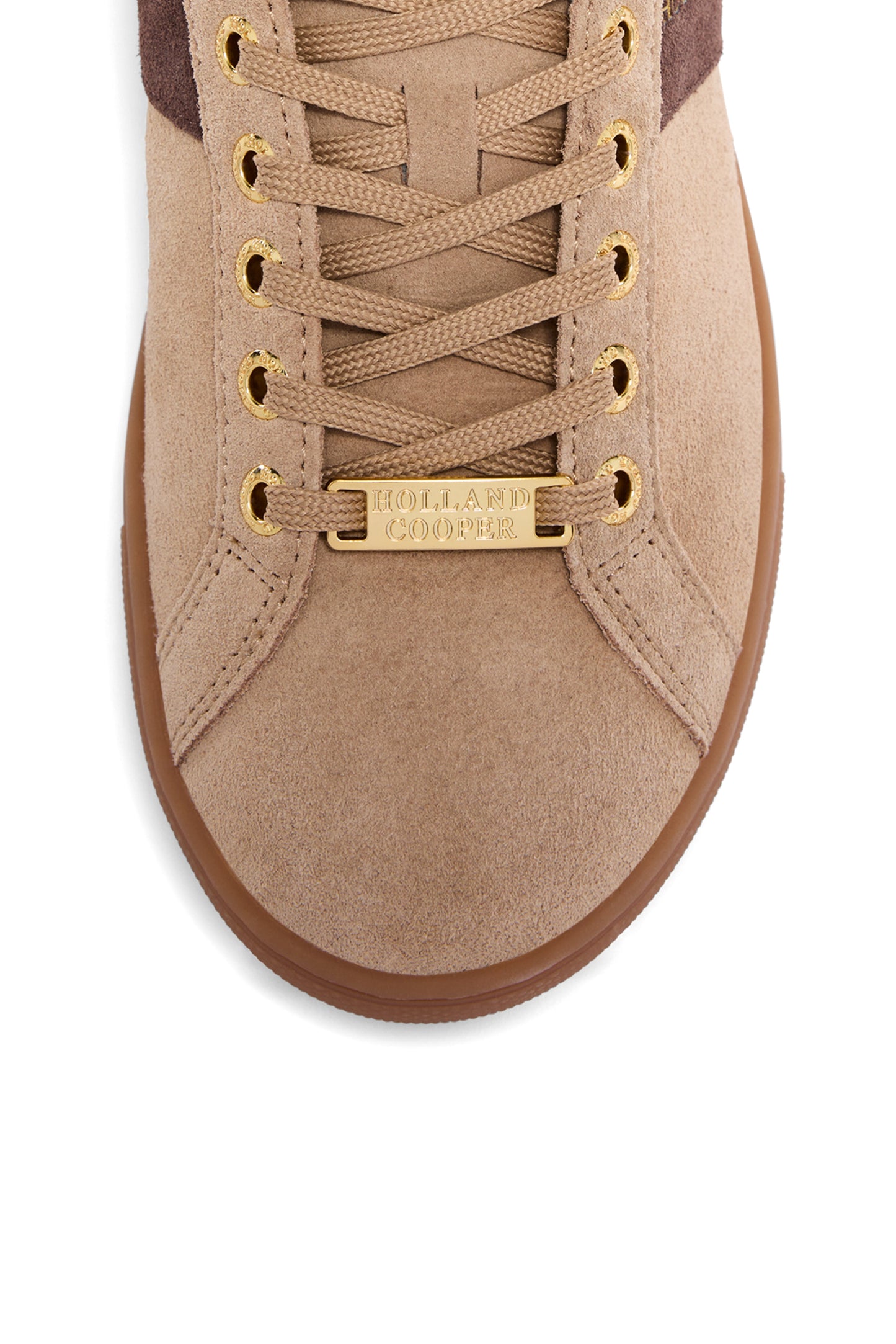 Knightsbridge Court Trainer (Taupe Dark Chocolate)