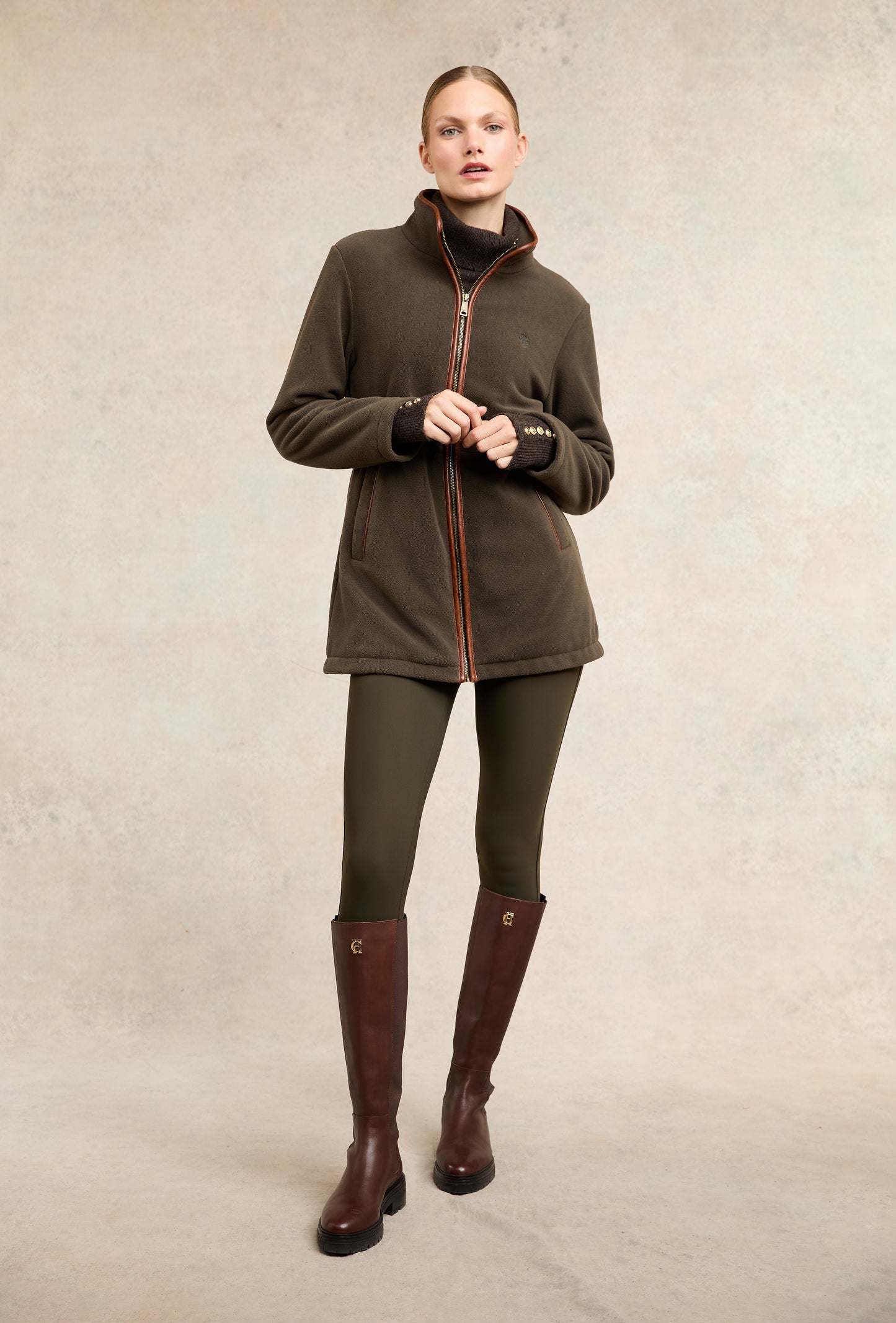 Country Longline Fleece (Khaki)