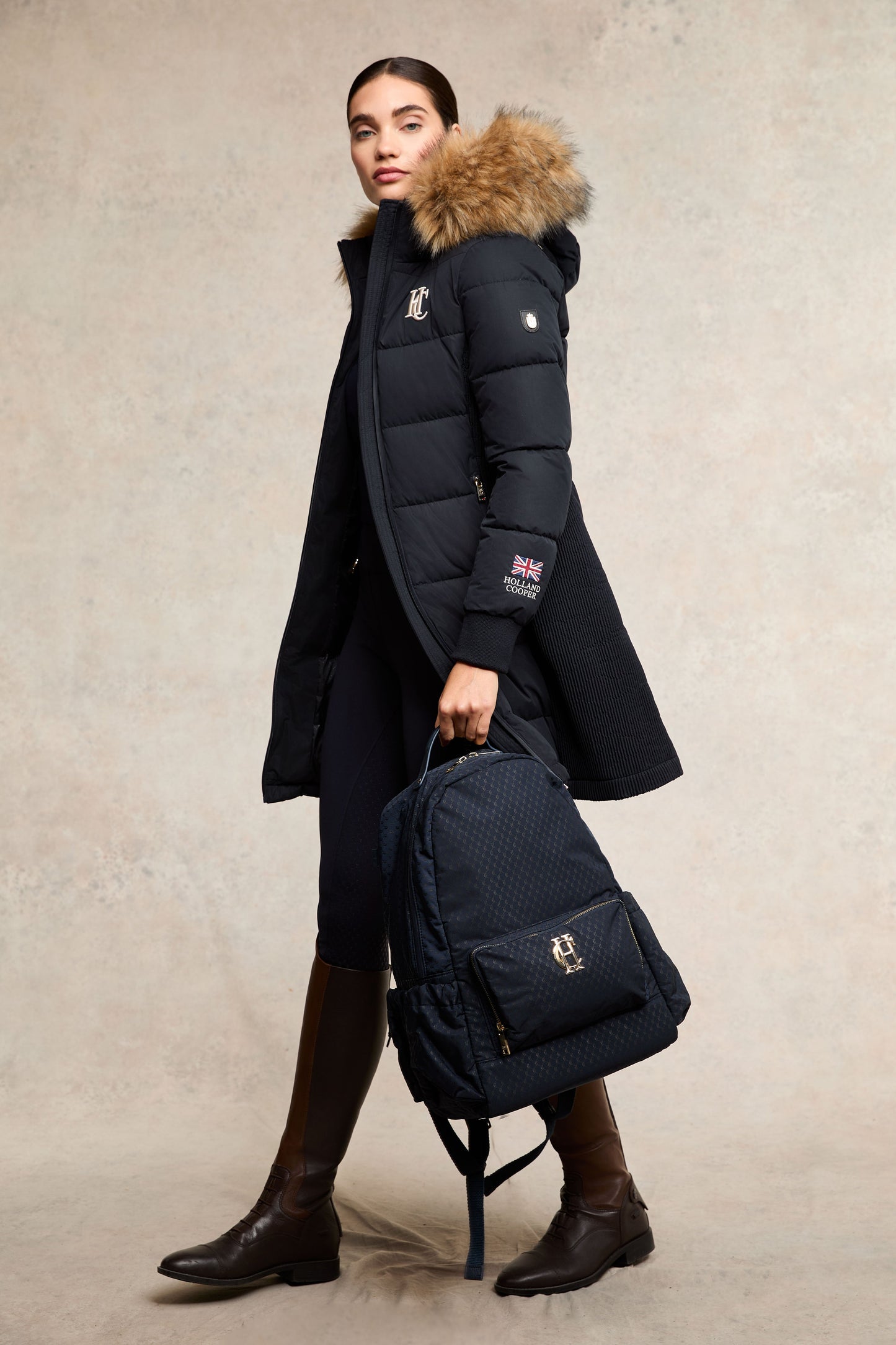 Contour Thermal Full Grip Legging (Ink Navy)