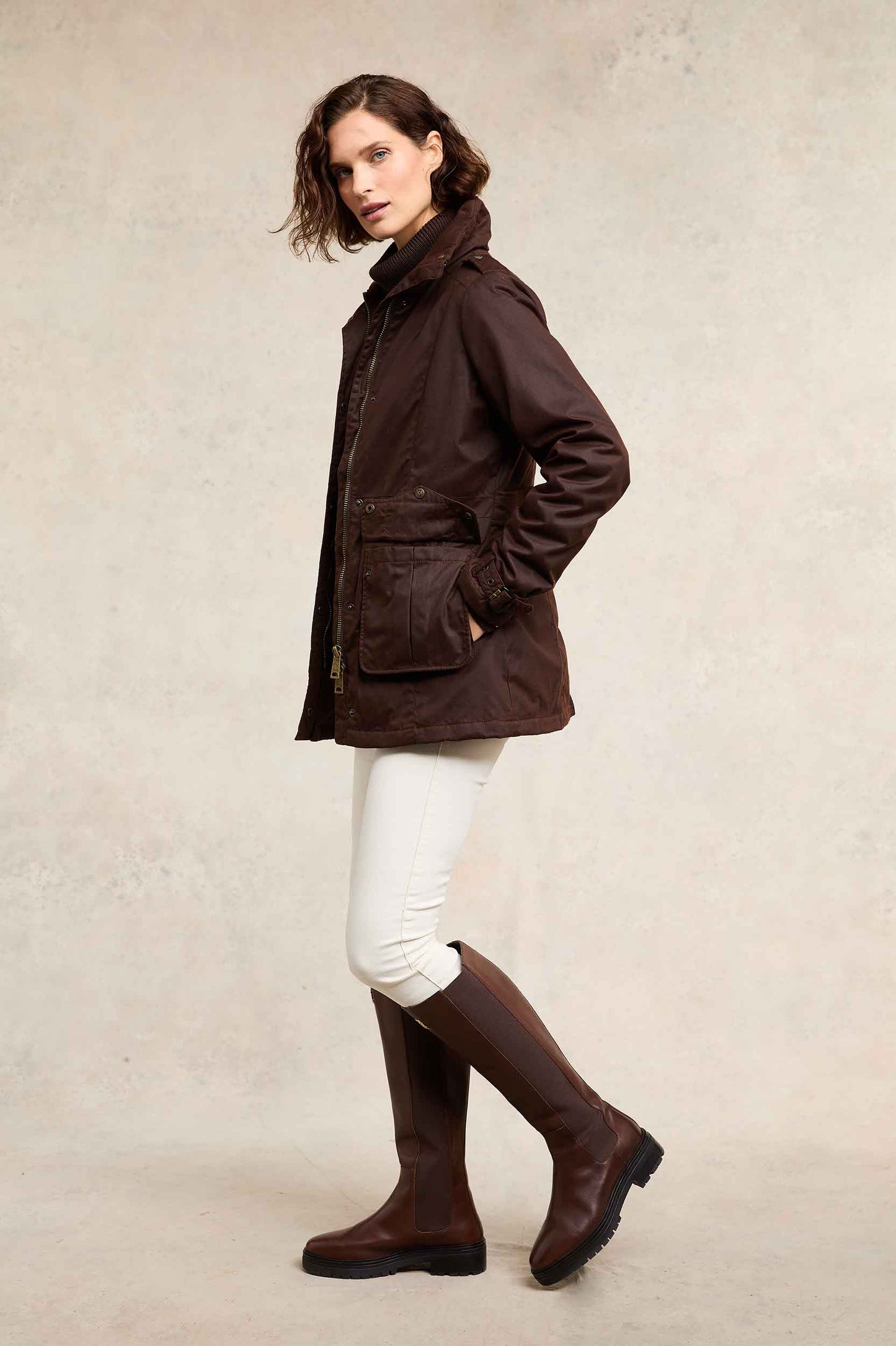 Durham Wax Jacket (Chocolate)