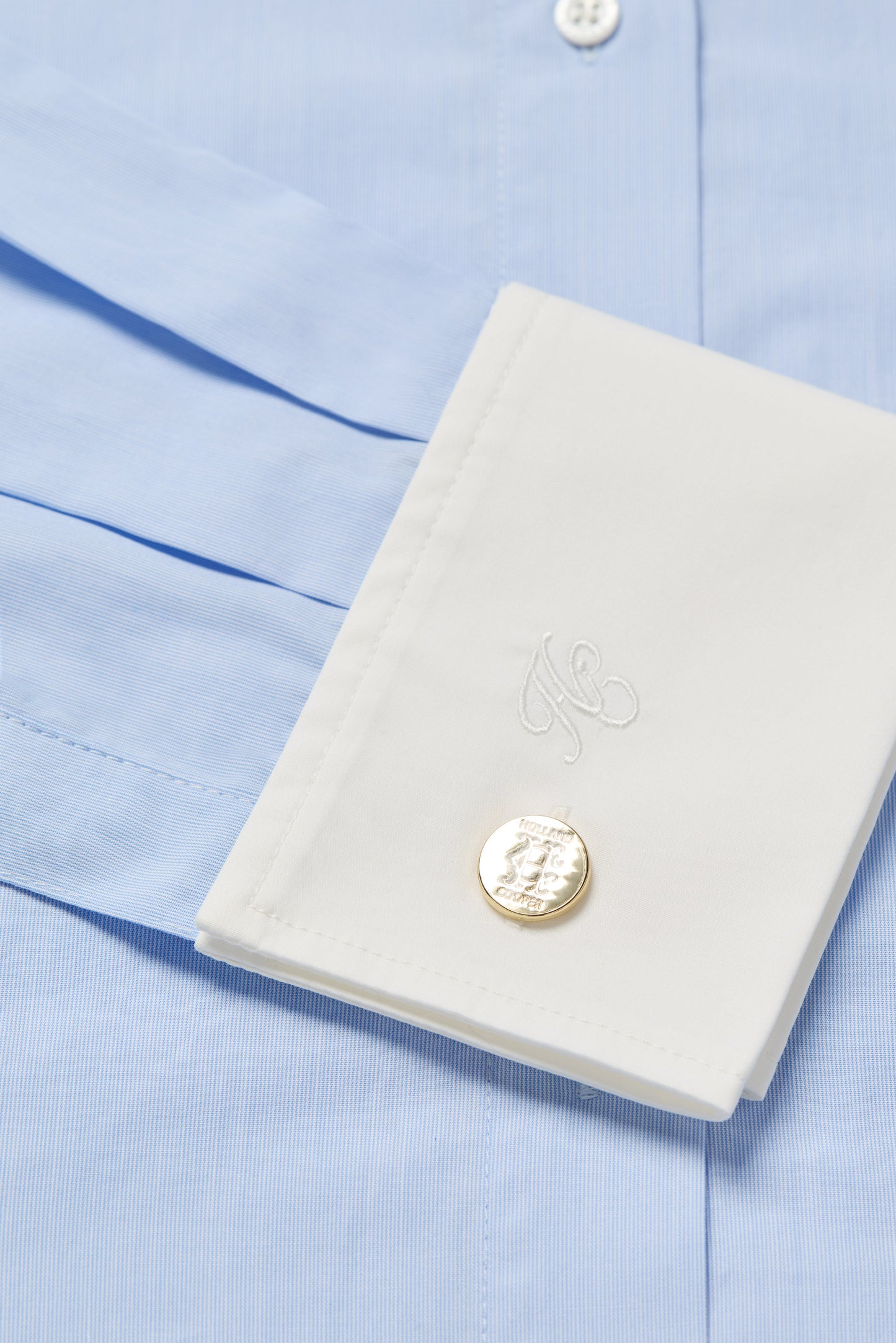 Louisa Shirt (Pale Blue Fine Stripe)