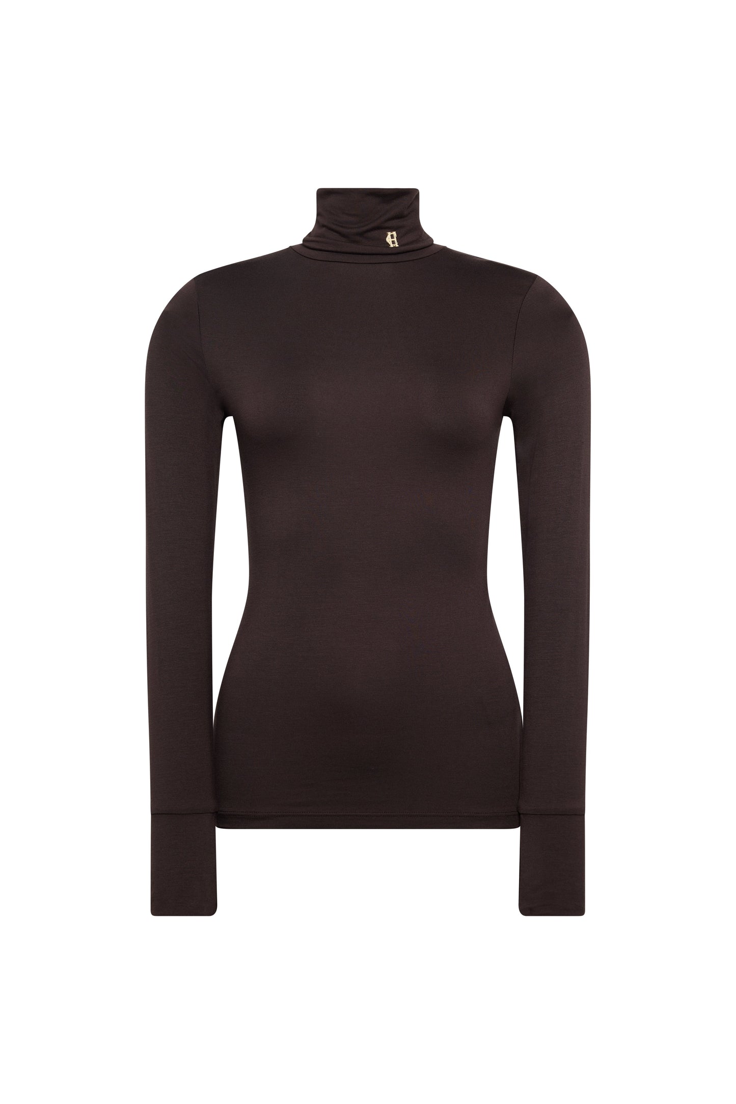 Lucy Essential Roll Neck (Chocolate)