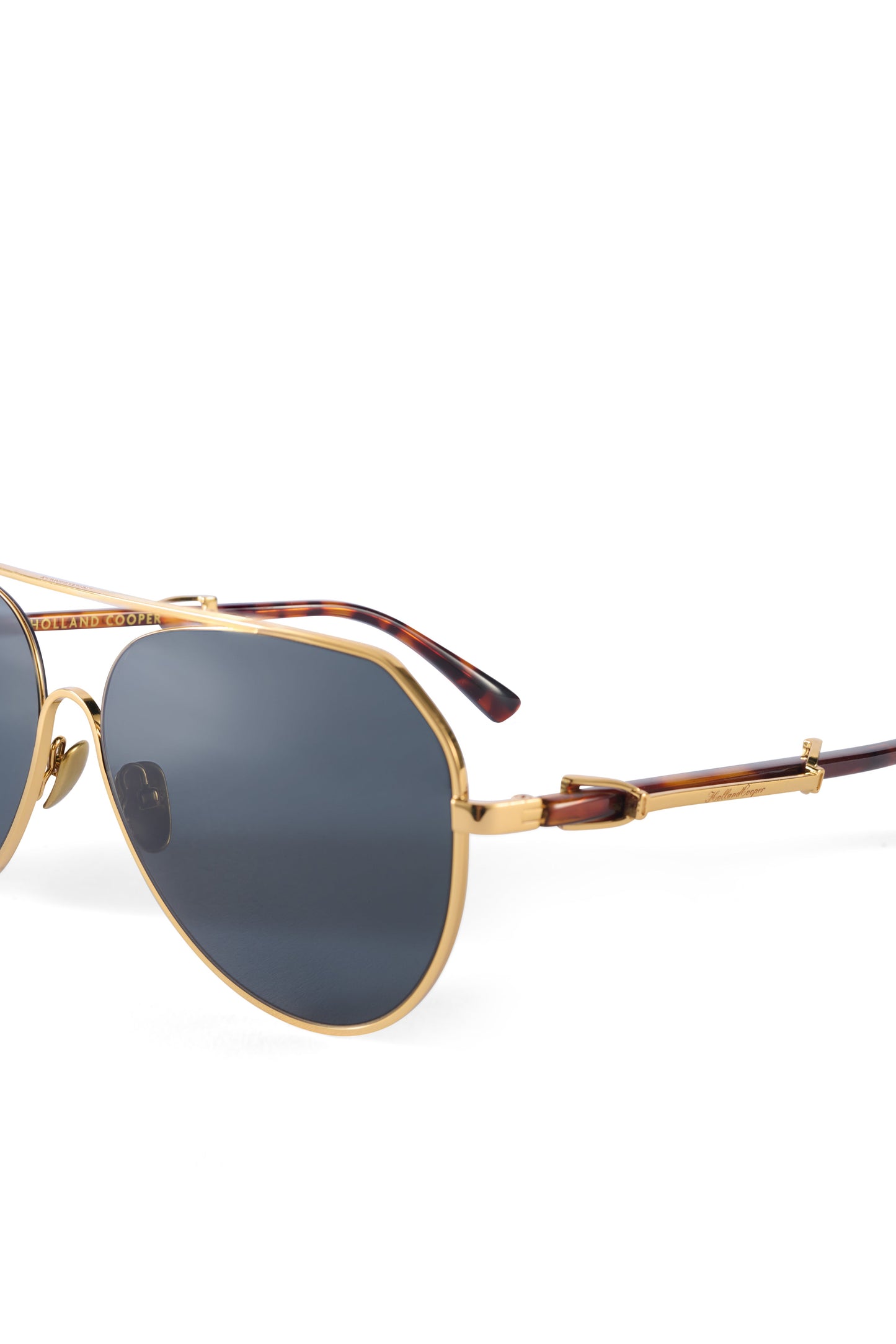 Milano Aviator Sunglasses (Gold)